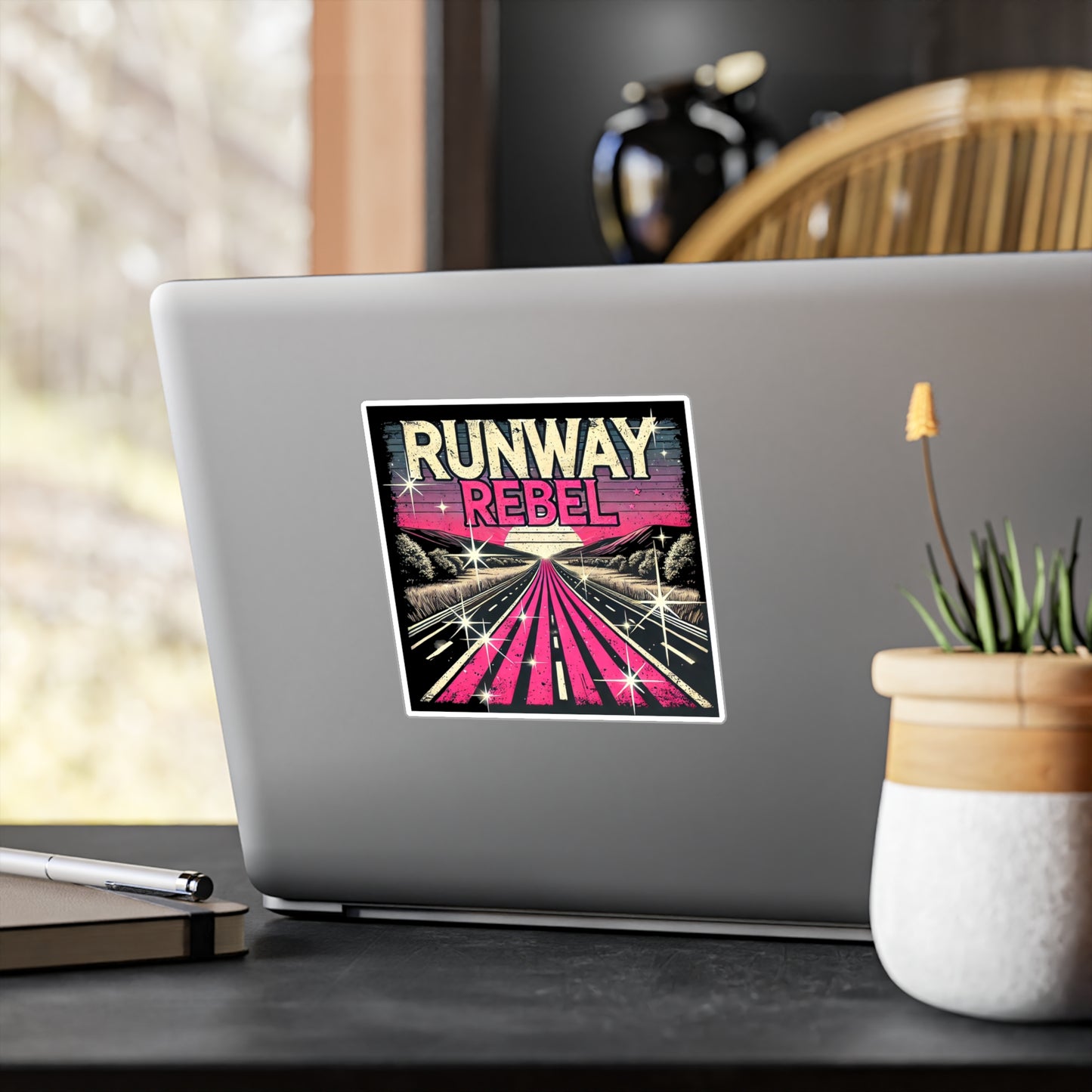 Runway Rebel Kiss-Cut Vinyl Decals - Trendy Road Trip Stickers for Creative Spirits