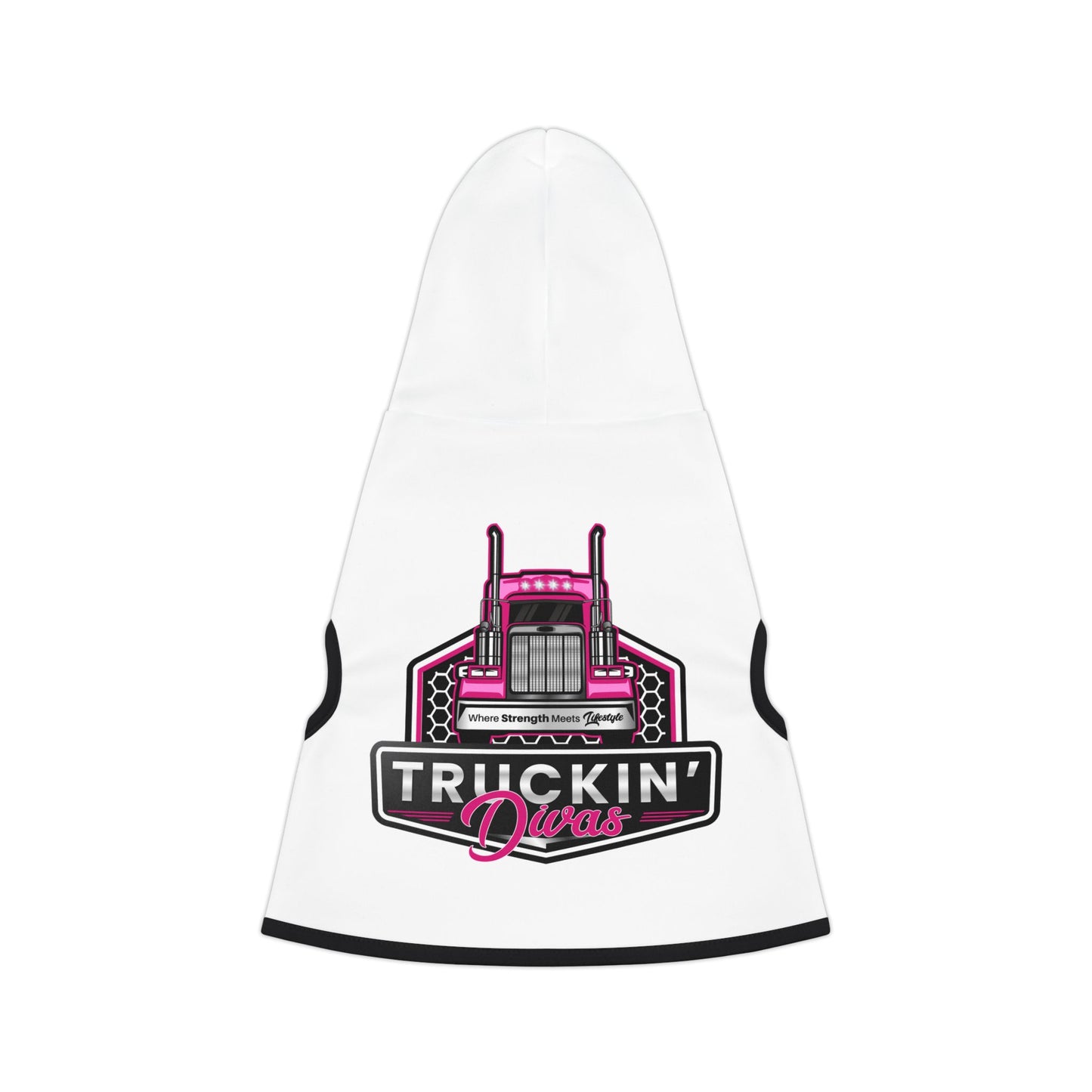 Signature Truckin Divas Pet Hoodie - Black or White Rib Color Options