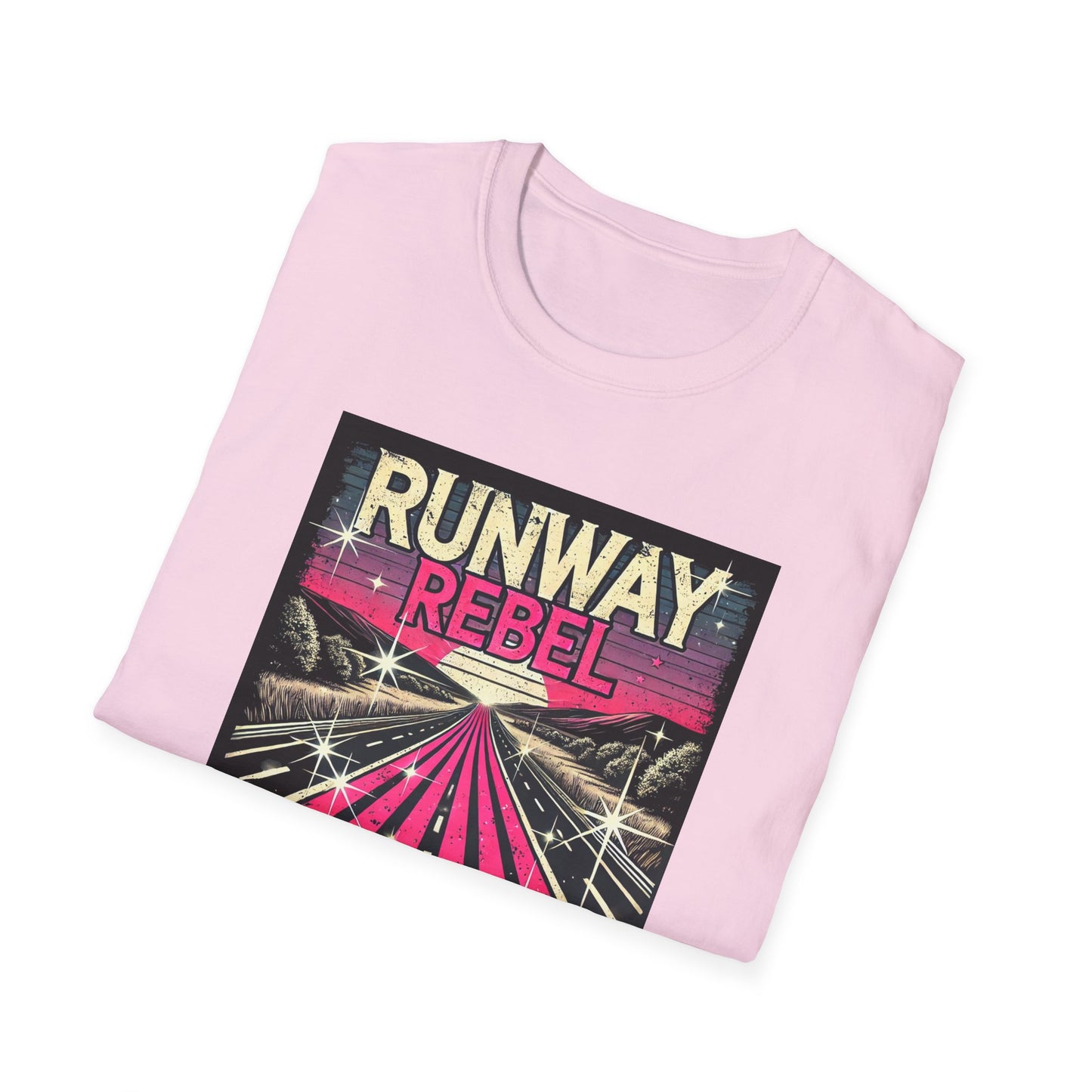 Runway Rebel Graphic T-Shirt - Unisex Softstyle Tee