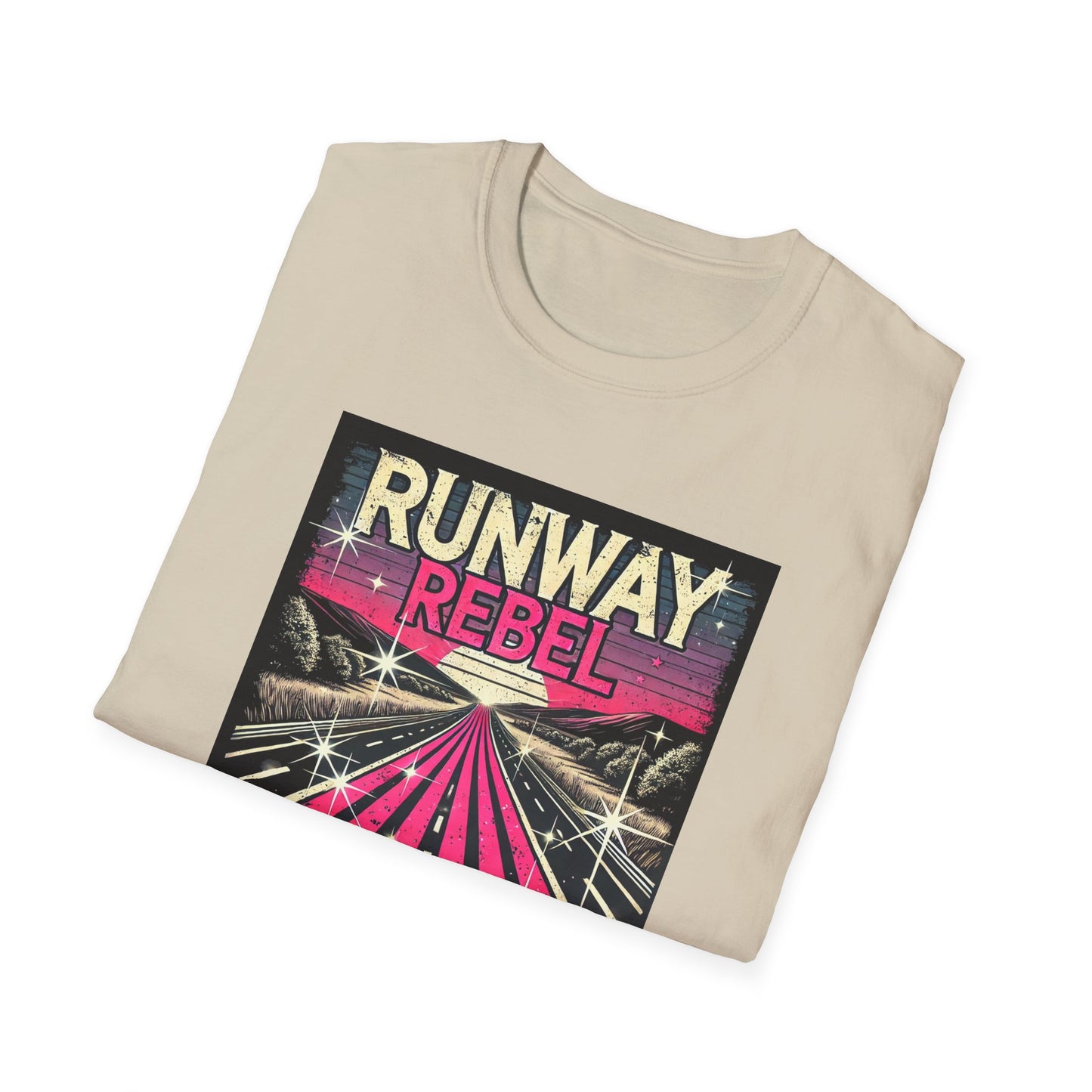 Runway Rebel Graphic T-Shirt - Unisex Softstyle Tee