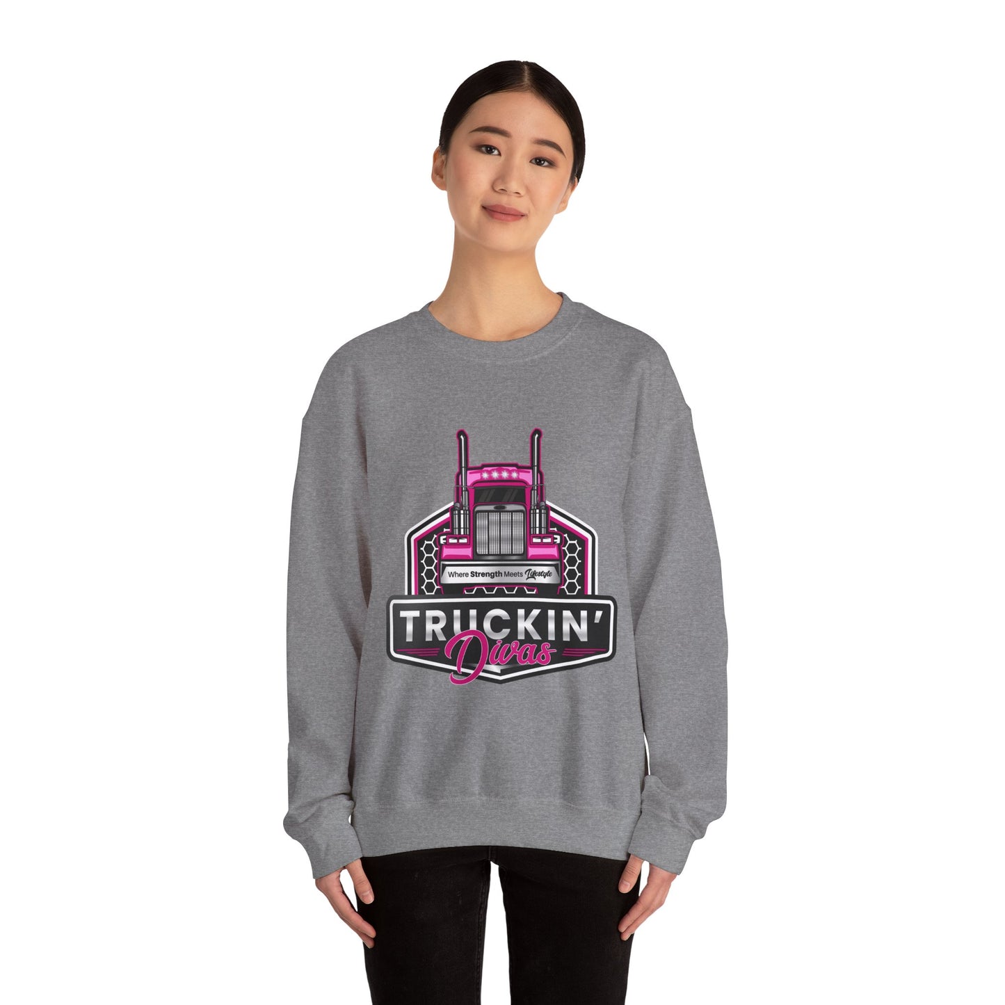 Signature Truckin' Divas Unisex Heavy Blend™ Crewneck Sweatshirt