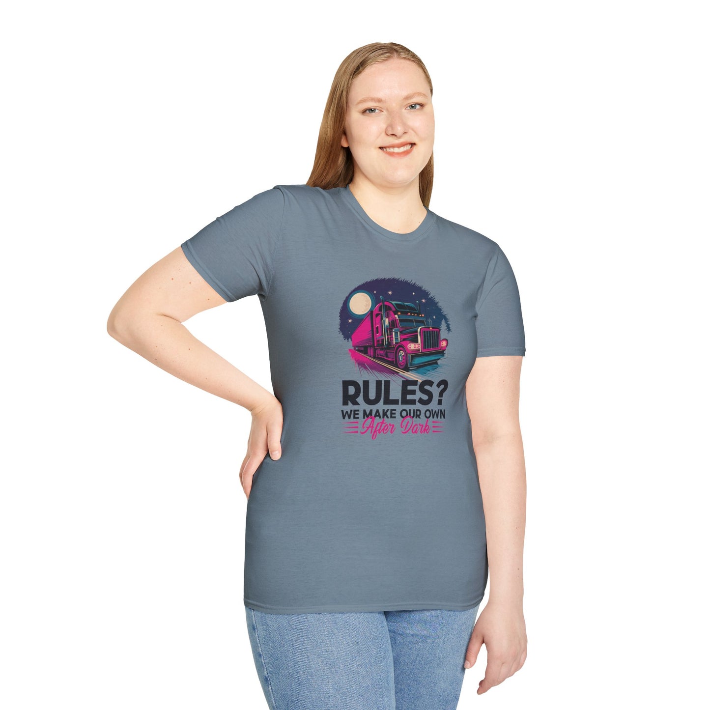 Rules? We Make Our Own After Dark Unisex Softstyle T-Shirt