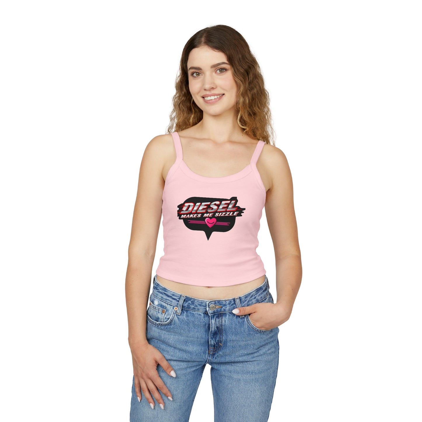 Diesel Makes Me Sizzle Women's Spaghetti Strap Tank Top