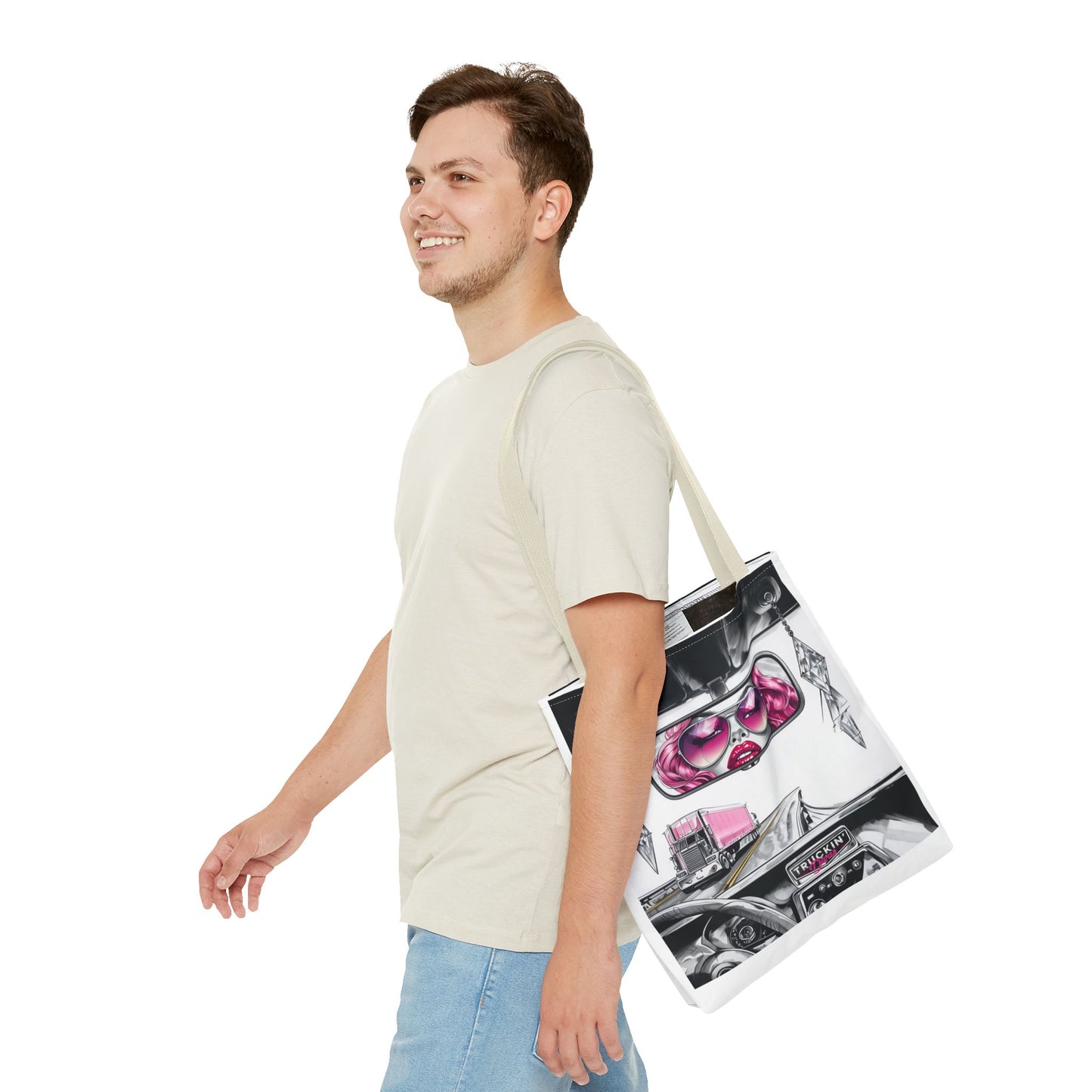 Glam Tote Bag - Diva Rear View Mirror Design