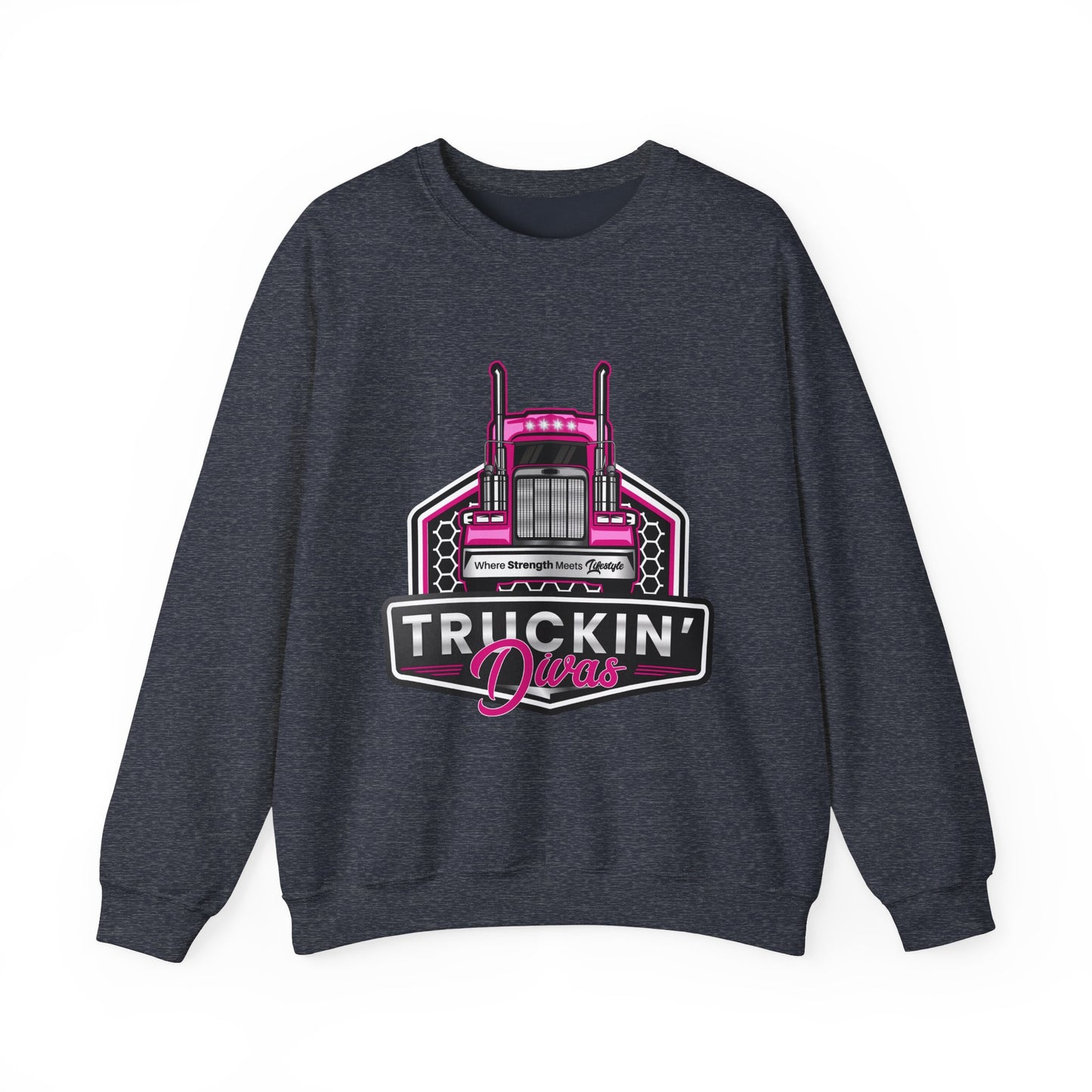 Signature Truckin' Divas Unisex Heavy Blend™ Crewneck Sweatshirt