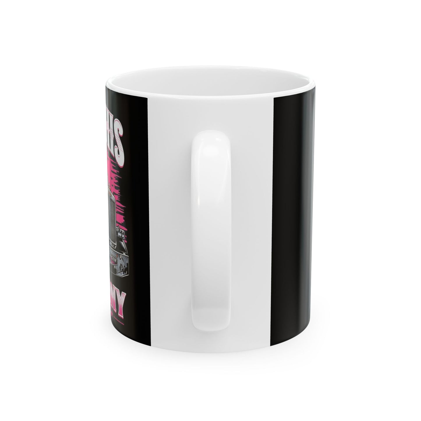 Trucker Life Ceramic Mug - I Steer Iron Horse Design - 11oz & 15oz