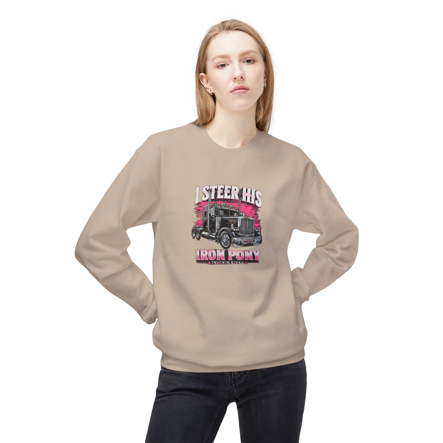 #IronPony Midweight Softstyle Fleece Crewneck Sweatshirt