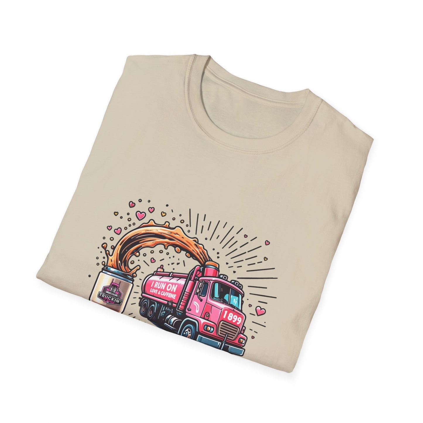 Funny Coffee Truck Unisex Softstyle T-Shirt - Perfect for Coffee Lovers
