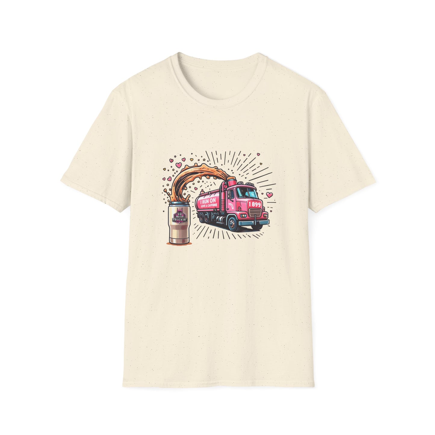 Funny Coffee Truck Unisex Softstyle T-Shirt - Perfect for Coffee Lovers