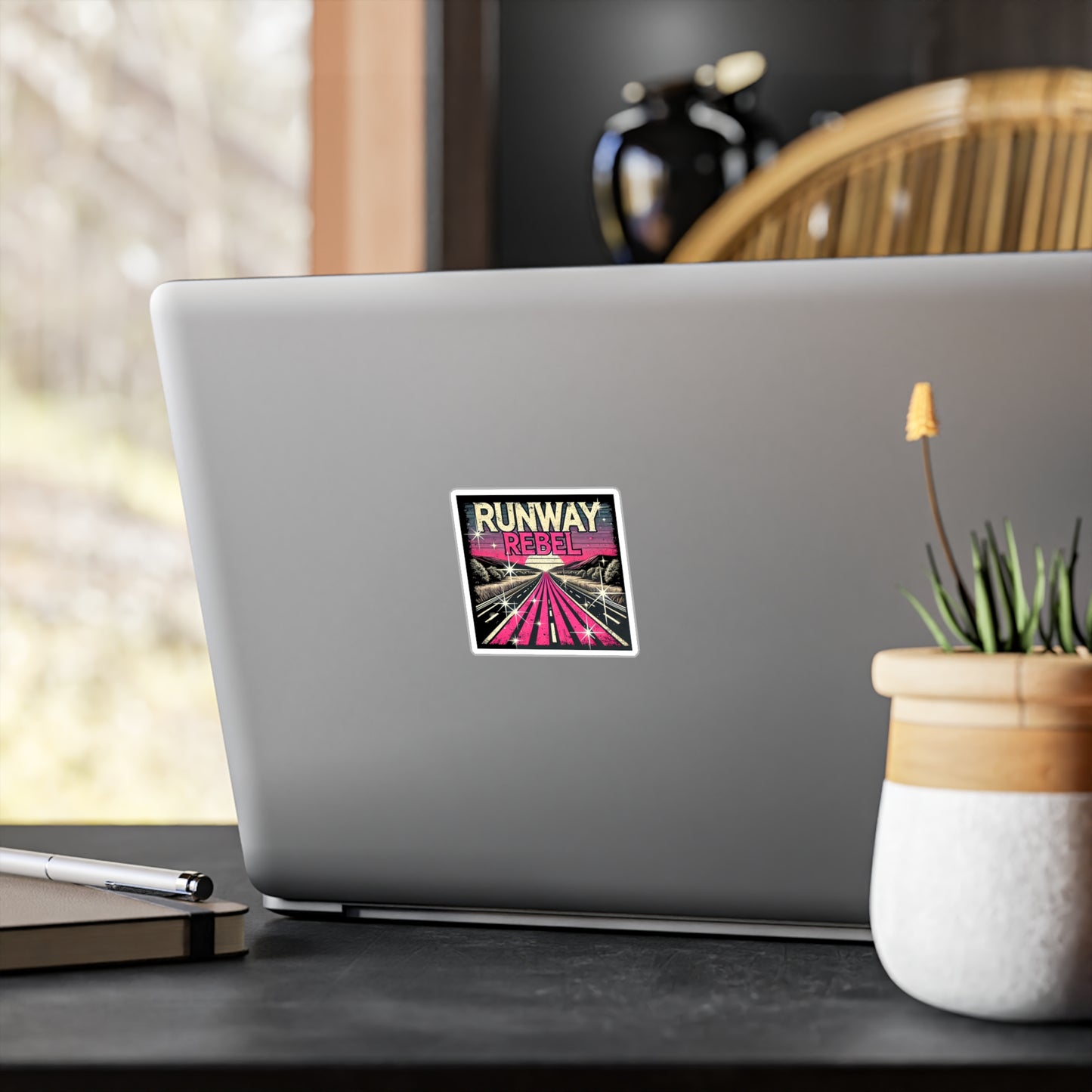 Runway Rebel Kiss-Cut Vinyl Decals - Trendy Road Trip Stickers for Creative Spirits