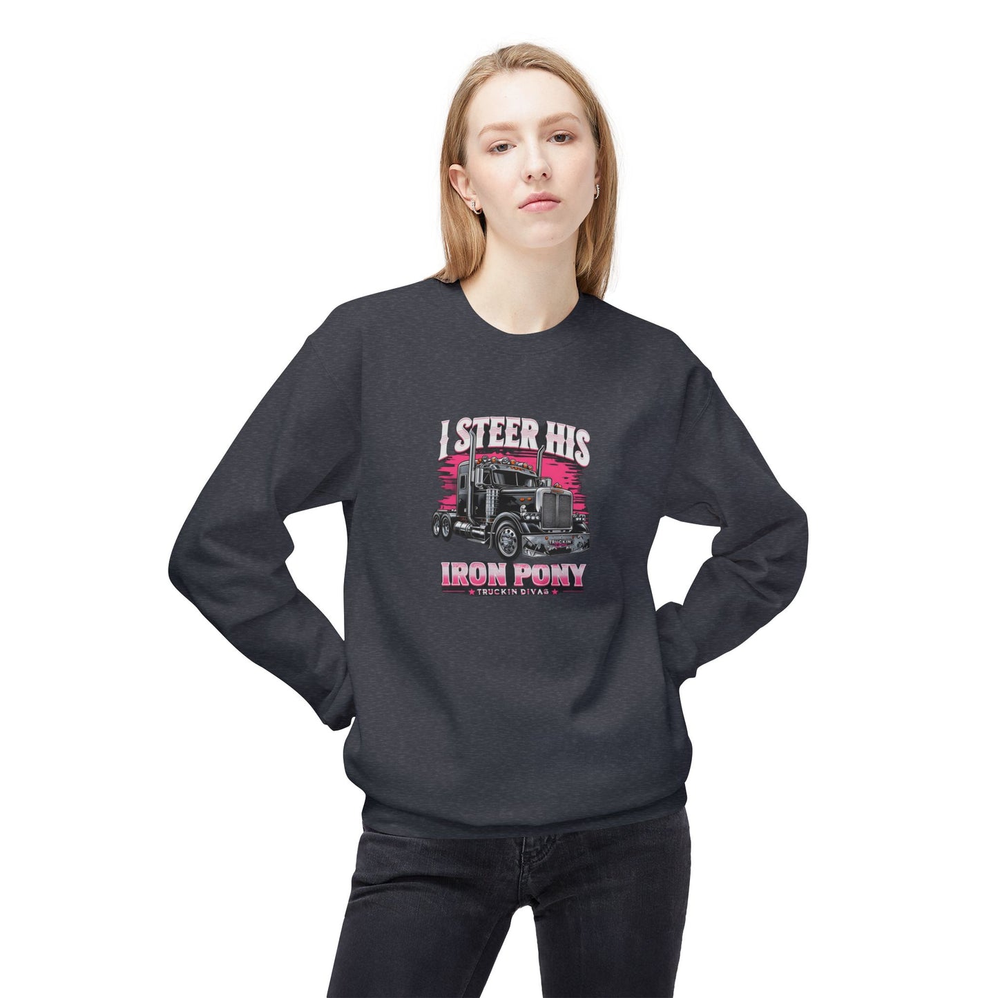 #IronPony Midweight Softstyle Fleece Crewneck Sweatshirt