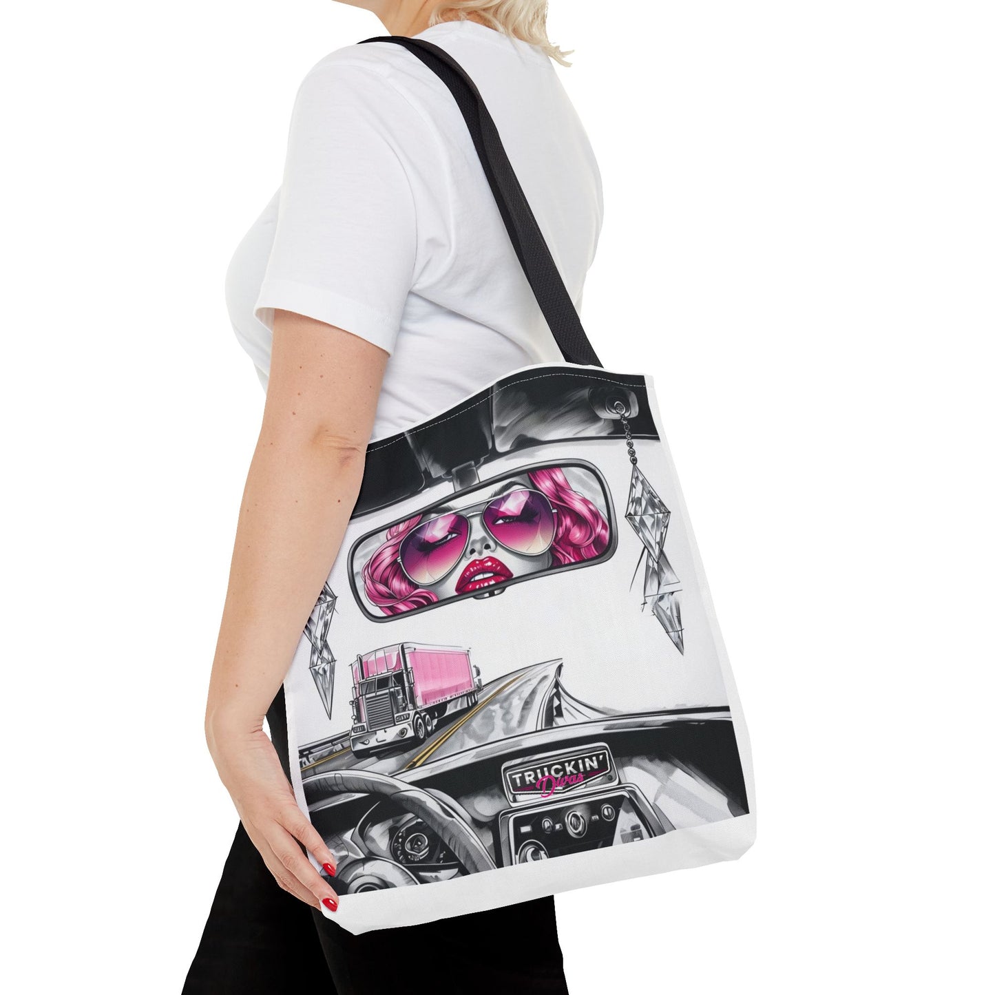 Glam Tote Bag - Diva Rear View Mirror Design