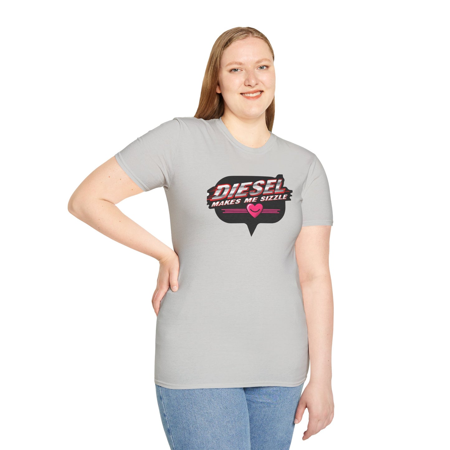 Diesel Makes Me Sizzle Unisex Softstyle T-Shirt - Cool Casual Wear for Diesel Lovers