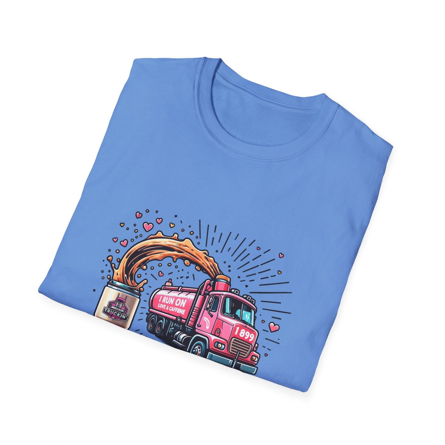 Funny Coffee Truck Unisex Softstyle T-Shirt - Perfect for Coffee Lovers