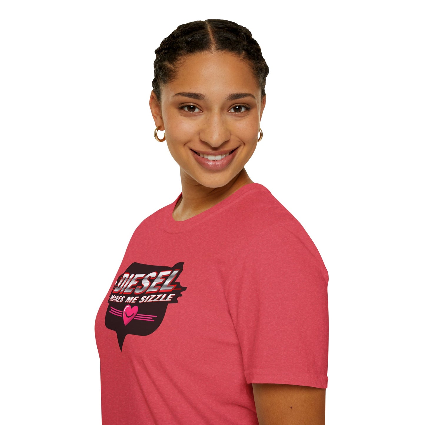 Diesel Makes Me Sizzle Unisex Softstyle T-Shirt - Cool Casual Wear for Diesel Lovers