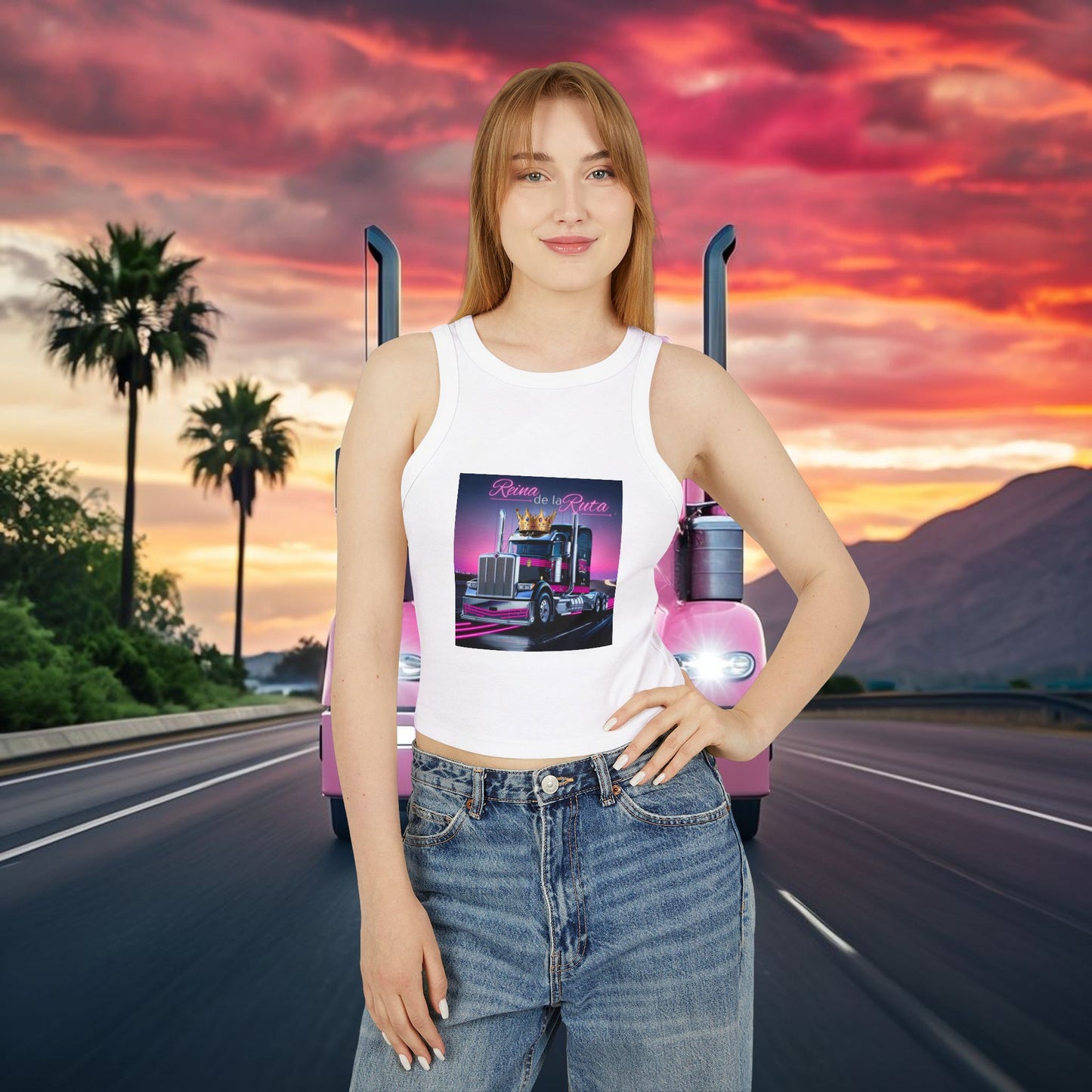 La Reina Racer Tank Top