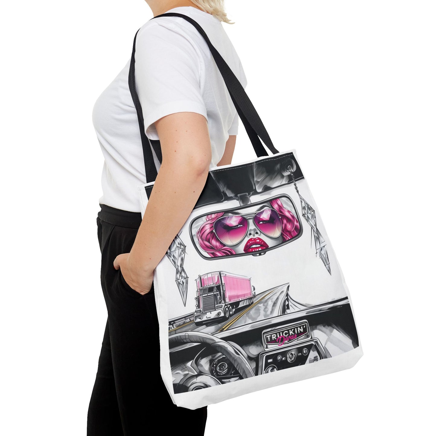 Glam Tote Bag - Diva Rear View Mirror Design