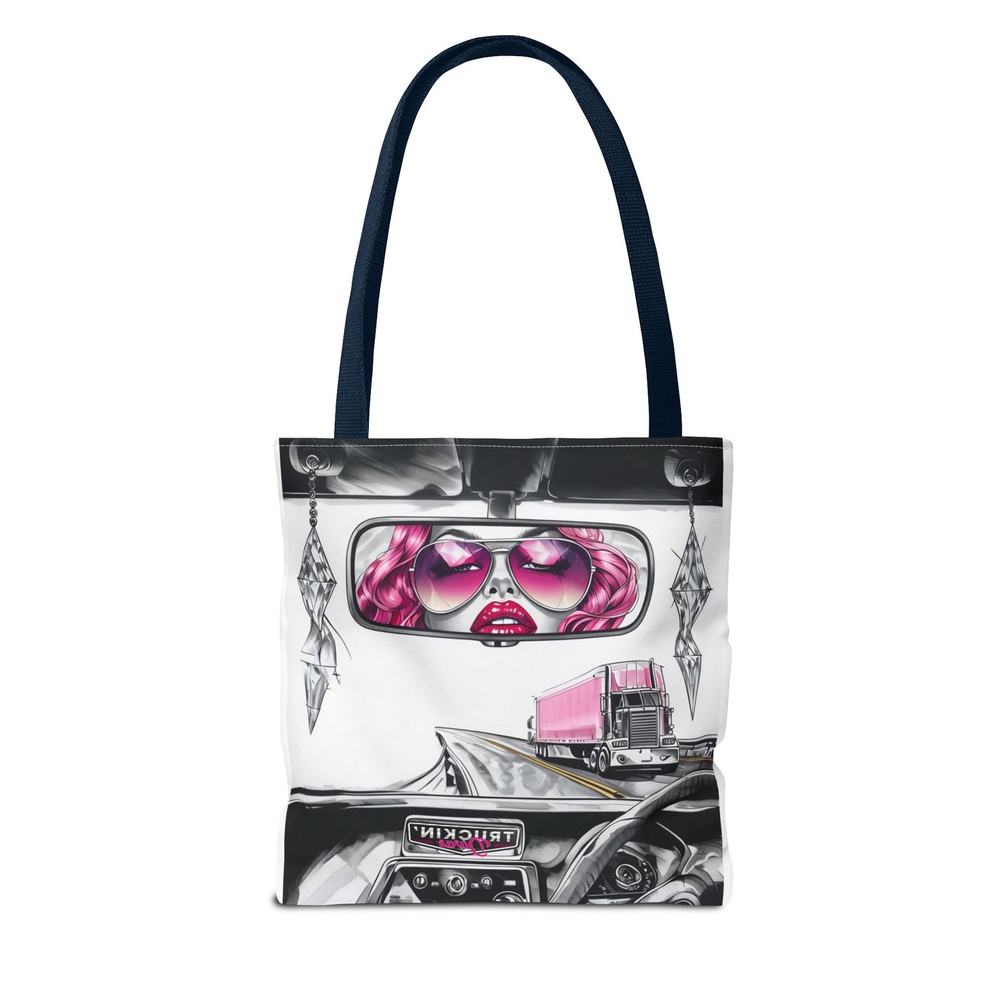 Glam Tote Bag - Diva Rear View Mirror Design
