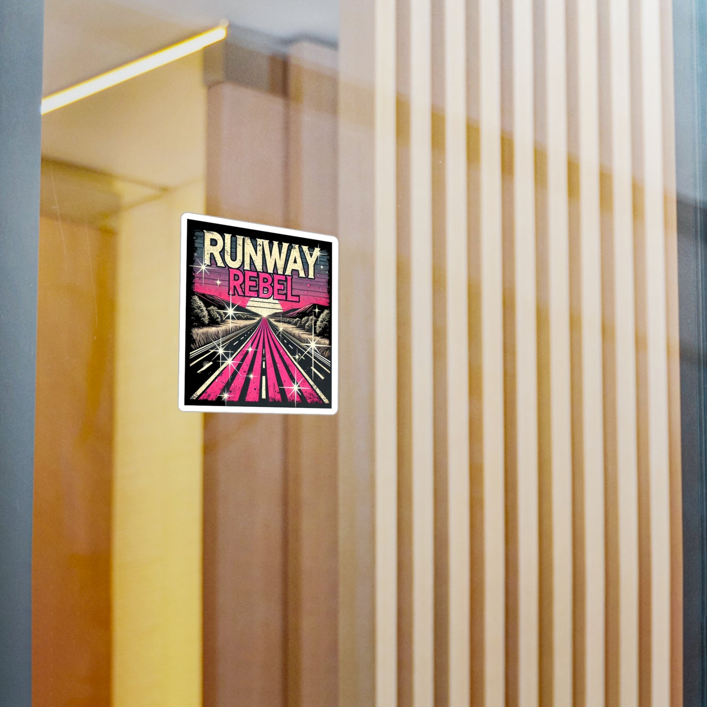 Runway Rebel Kiss-Cut Vinyl Decals - Trendy Road Trip Stickers for Creative Spirits