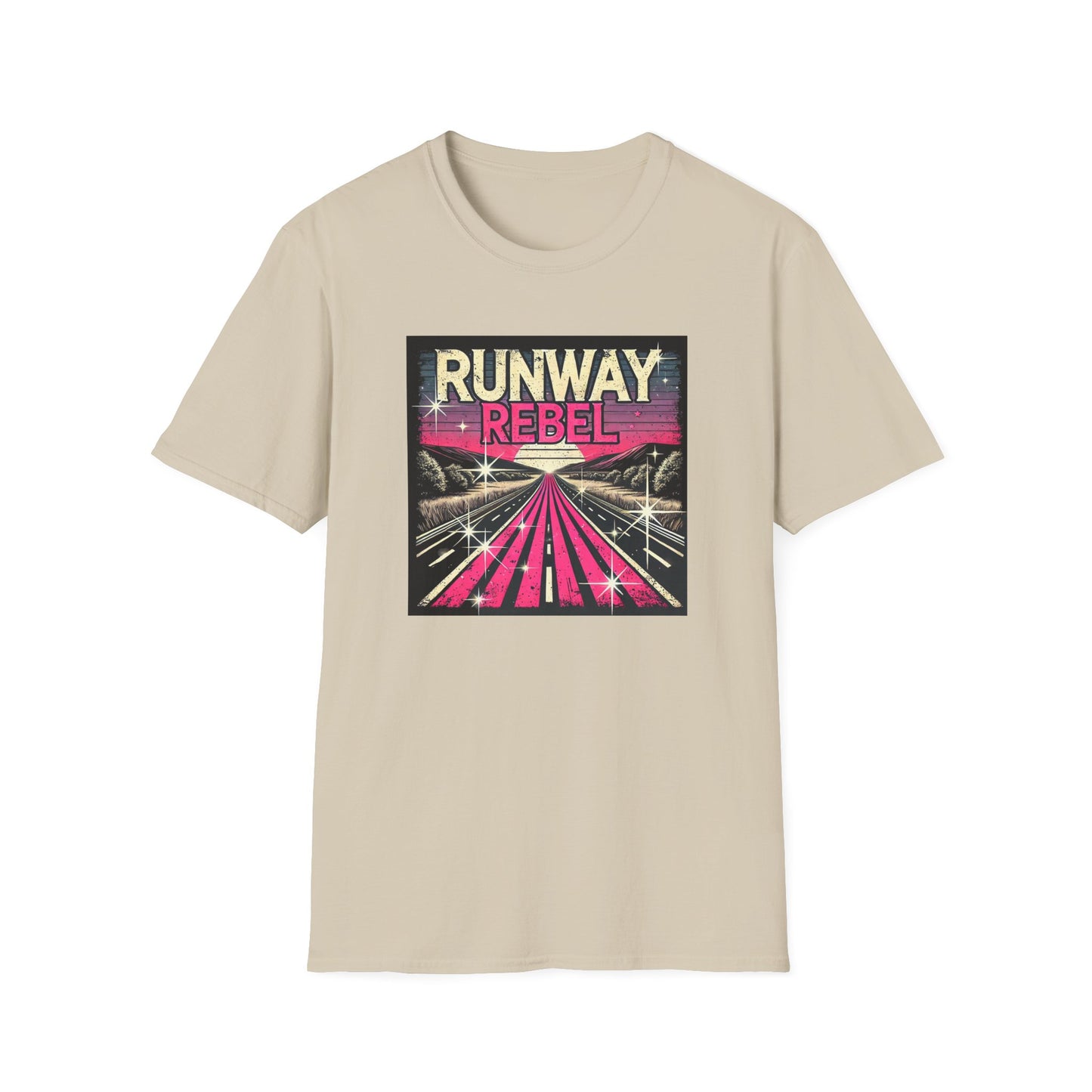 Runway Rebel Graphic T-Shirt - Unisex Softstyle Tee