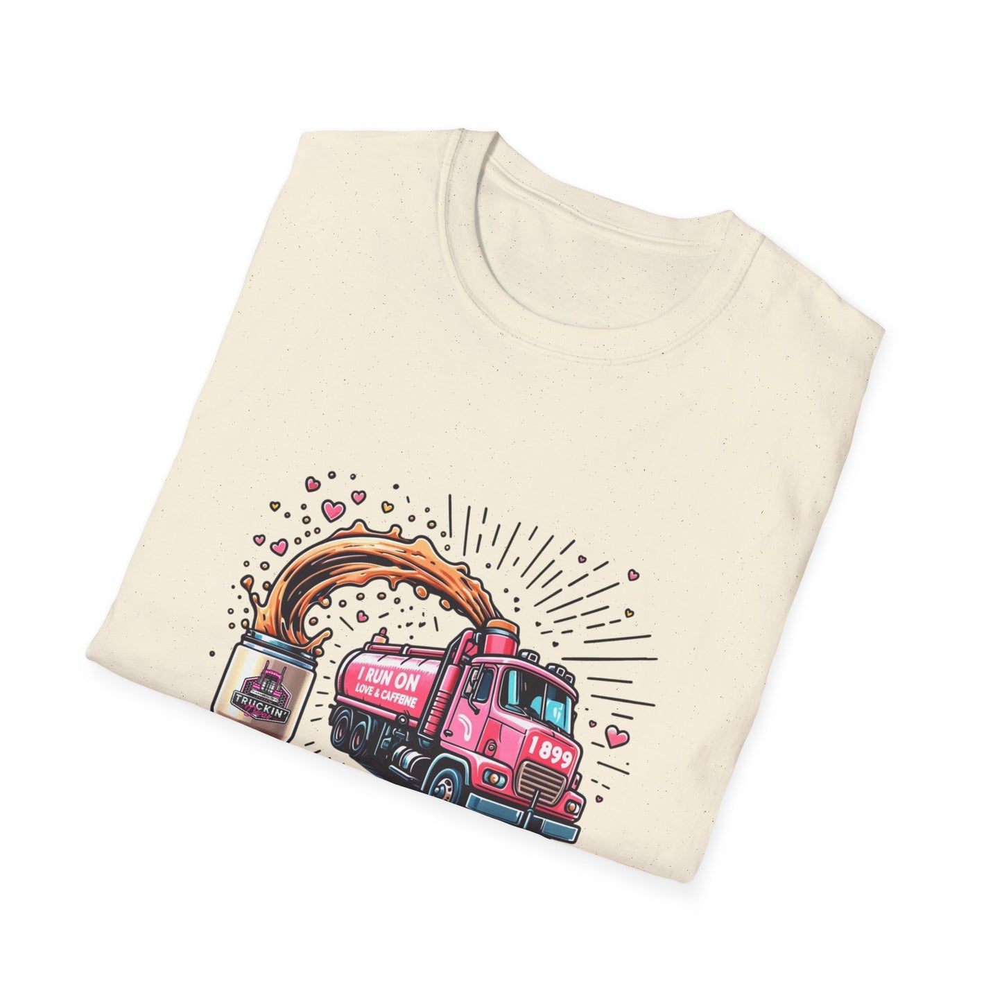 Funny Coffee Truck Unisex Softstyle T-Shirt - Perfect for Coffee Lovers