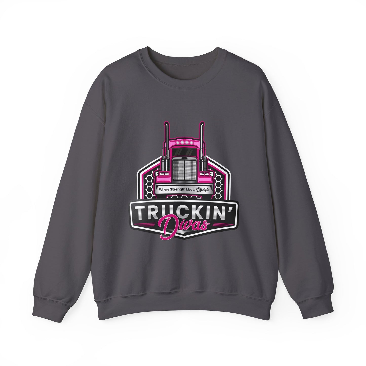 Signature Truckin' Divas Unisex Heavy Blend™ Crewneck Sweatshirt