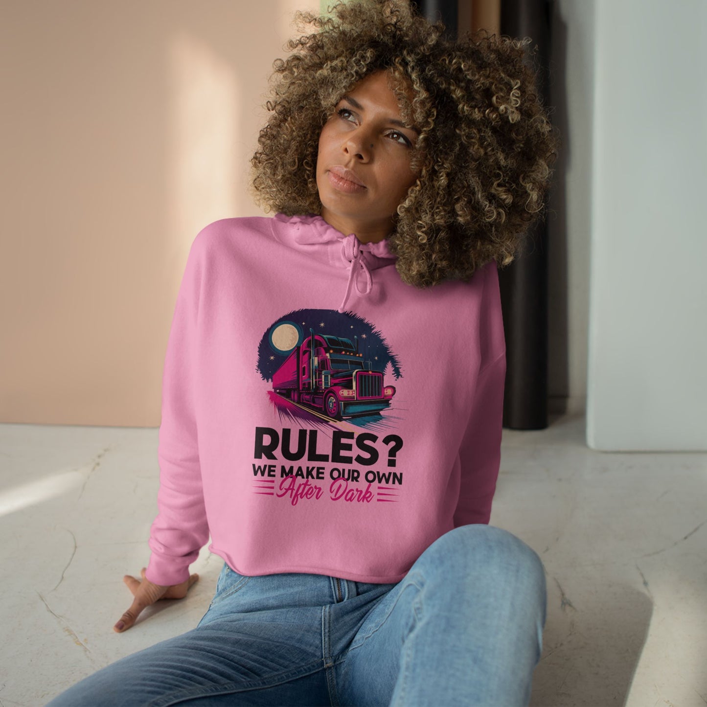 Rules? Crop Hoodie