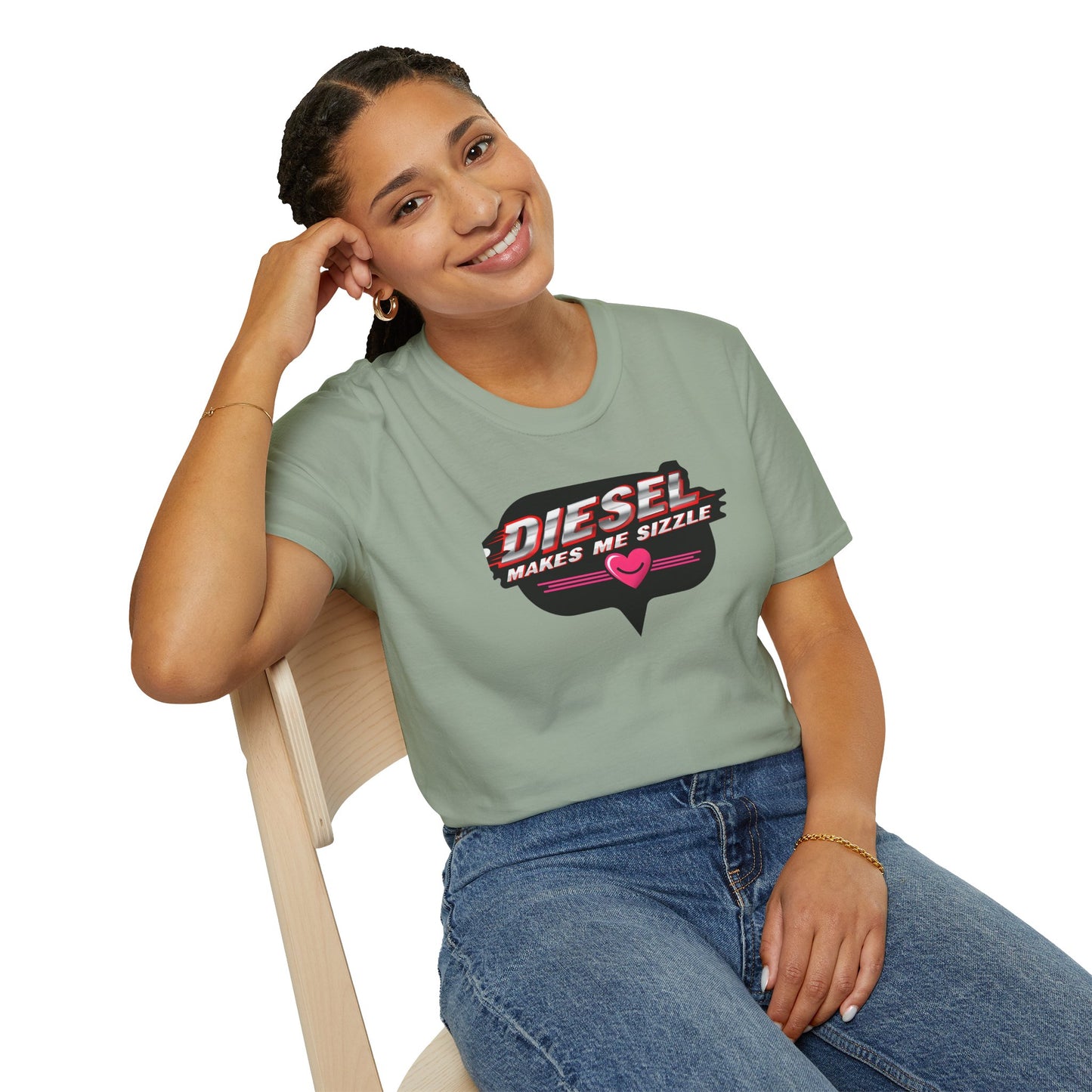 Diesel Makes Me Sizzle Unisex Softstyle T-Shirt - Cool Casual Wear for Diesel Lovers