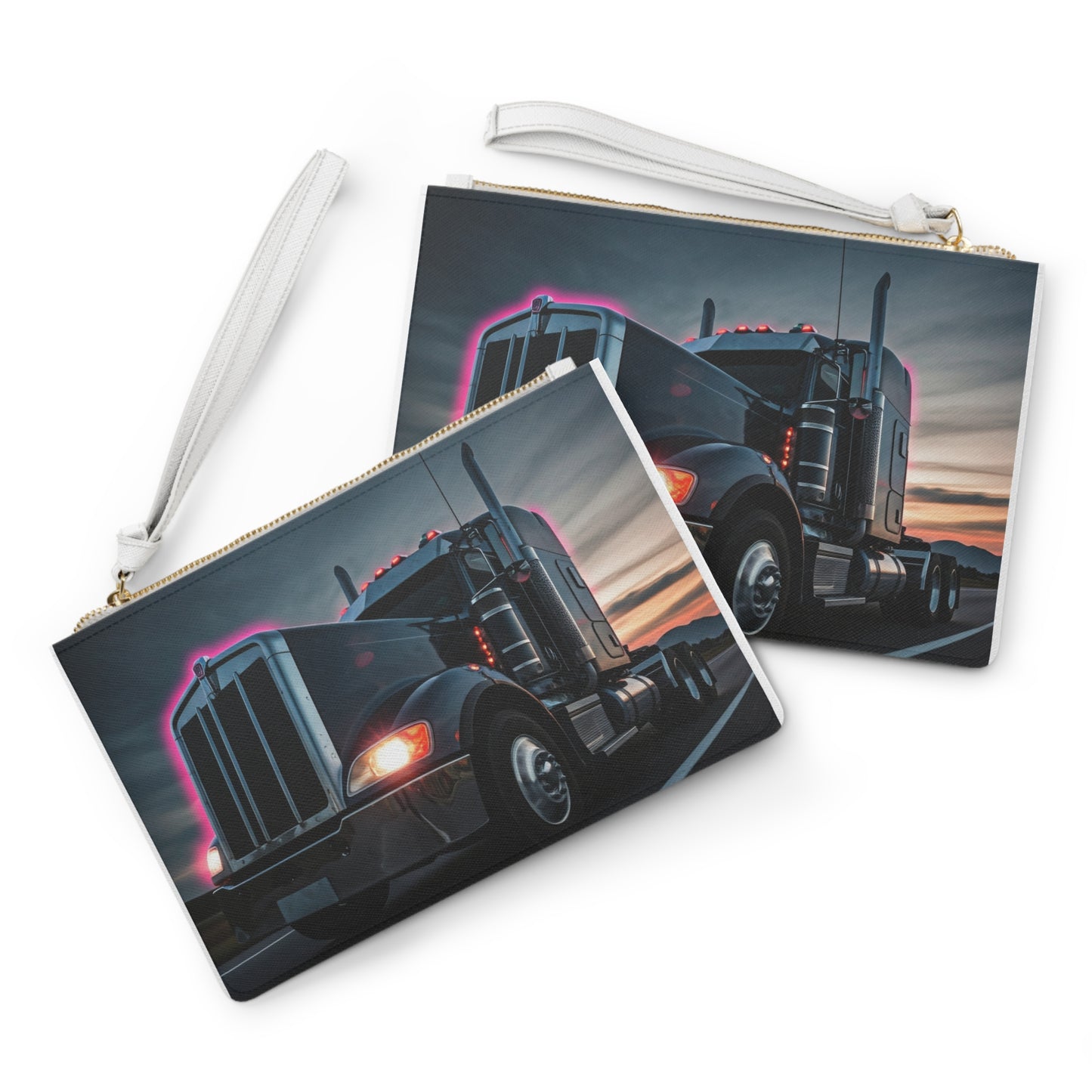 Pink Glow Clutch Bag