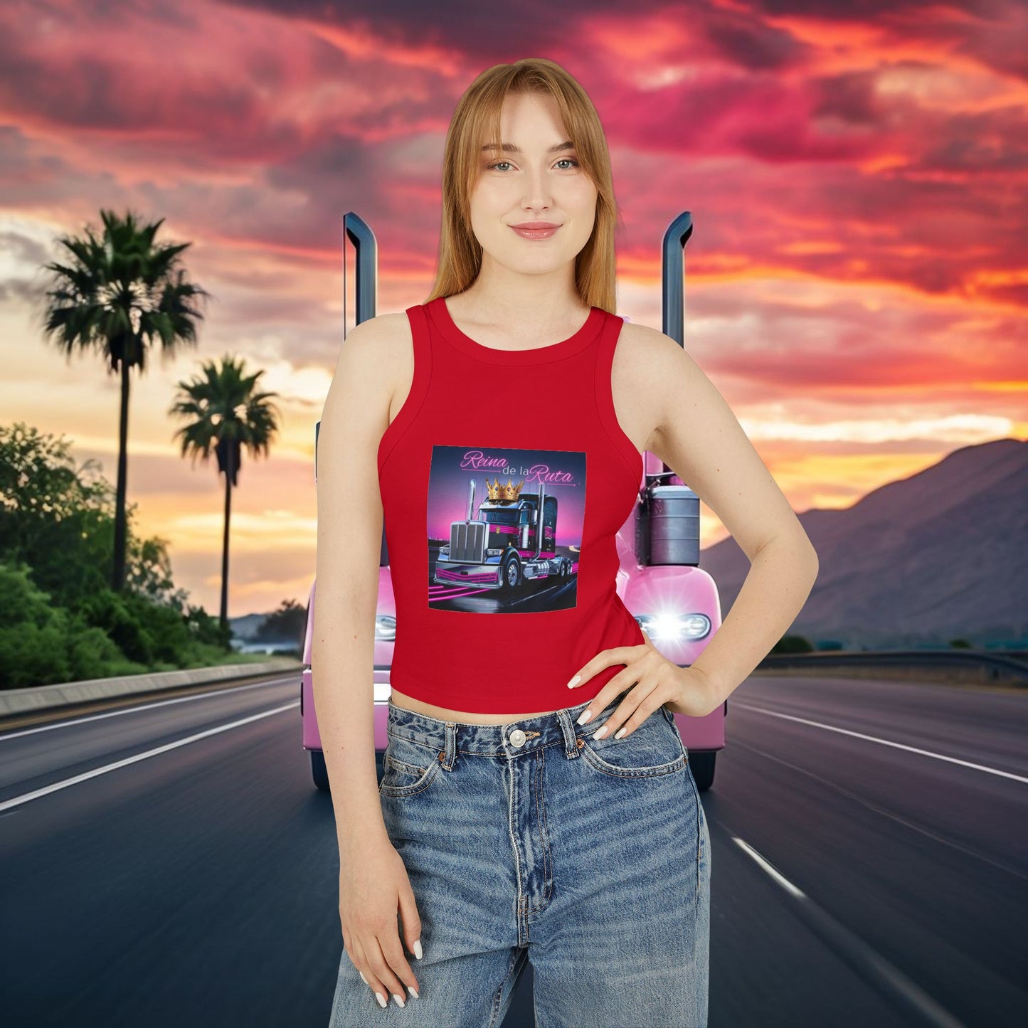 La Reina Racer Tank Top