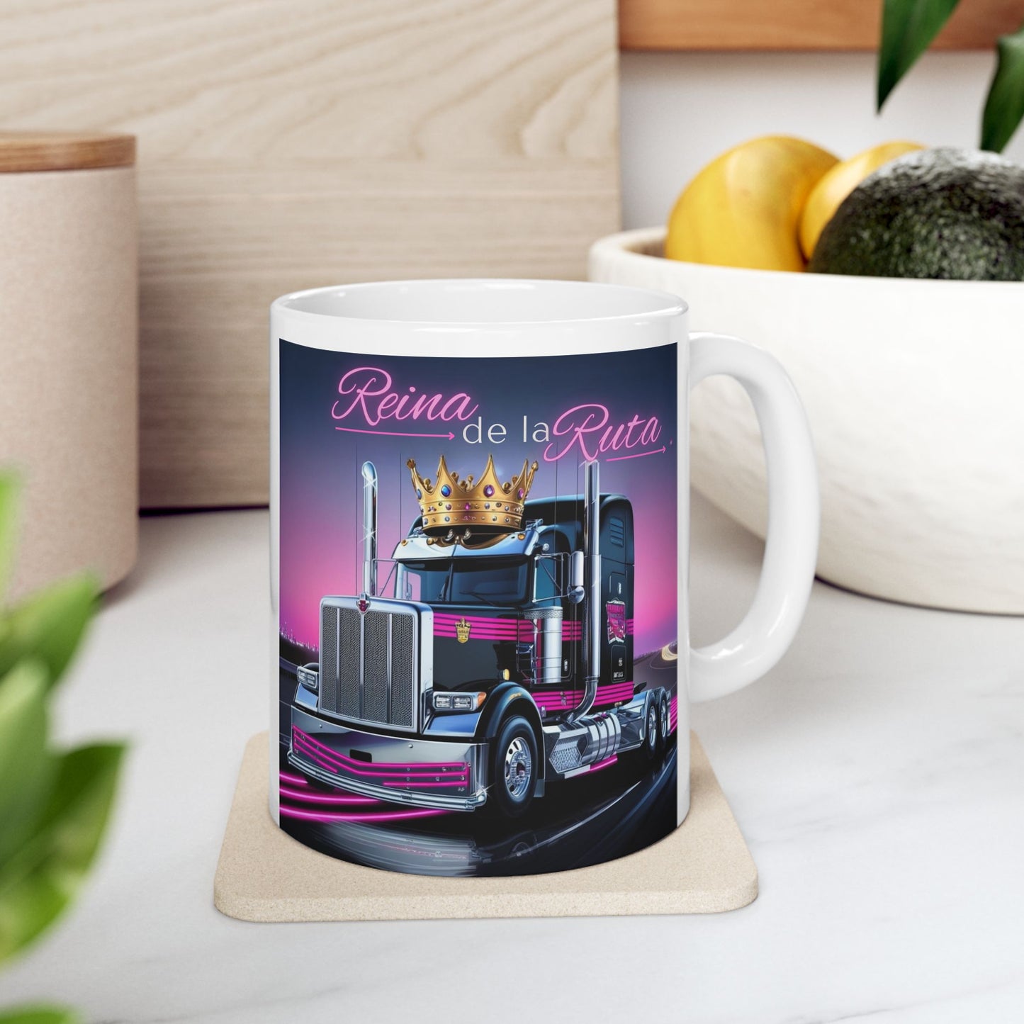 Retro Truck Ceramic Mug - 11oz & 15oz | Fun Gift for Truck Lovers
