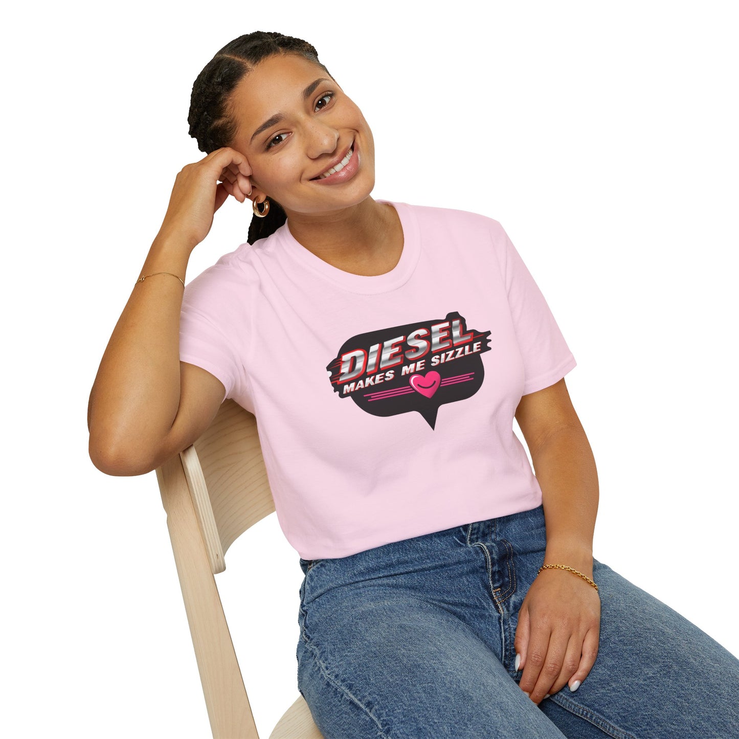 Diesel Makes Me Sizzle Unisex Softstyle T-Shirt - Cool Casual Wear for Diesel Lovers