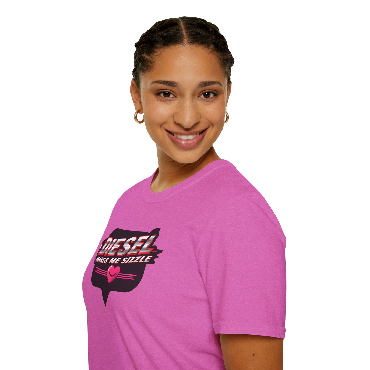 Diesel Makes Me Sizzle Unisex Softstyle T-Shirt - Cool Casual Wear for Diesel Lovers