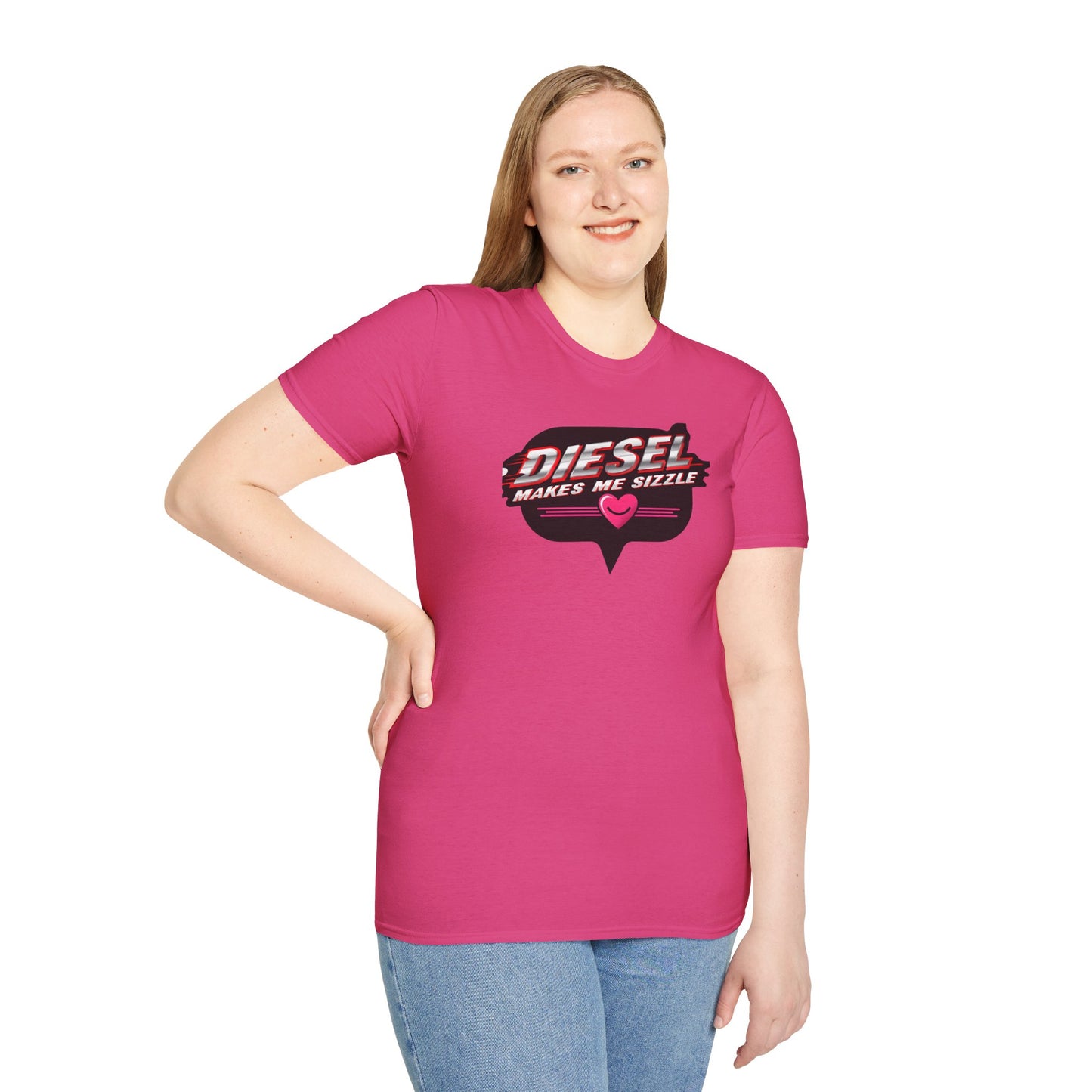 Diesel Makes Me Sizzle Unisex Softstyle T-Shirt - Cool Casual Wear for Diesel Lovers