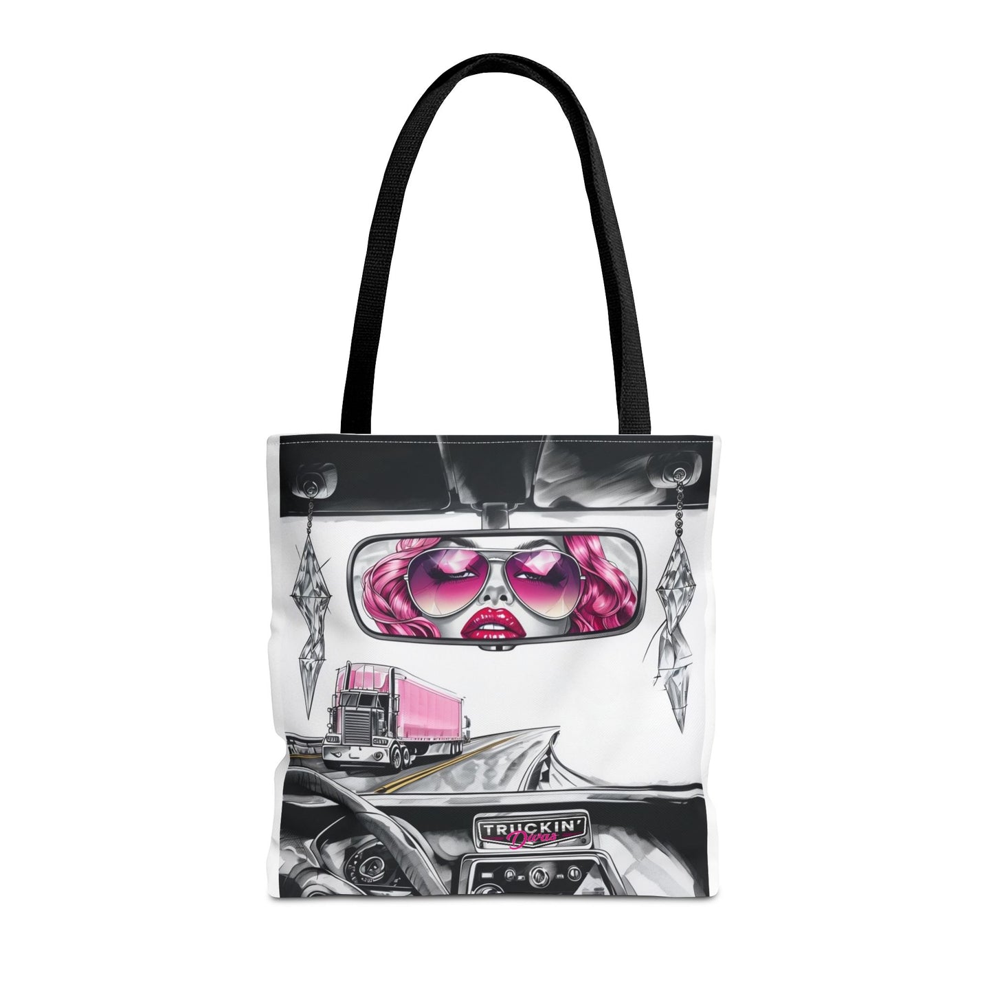 Glam Tote Bag - Diva Rear View Mirror Design
