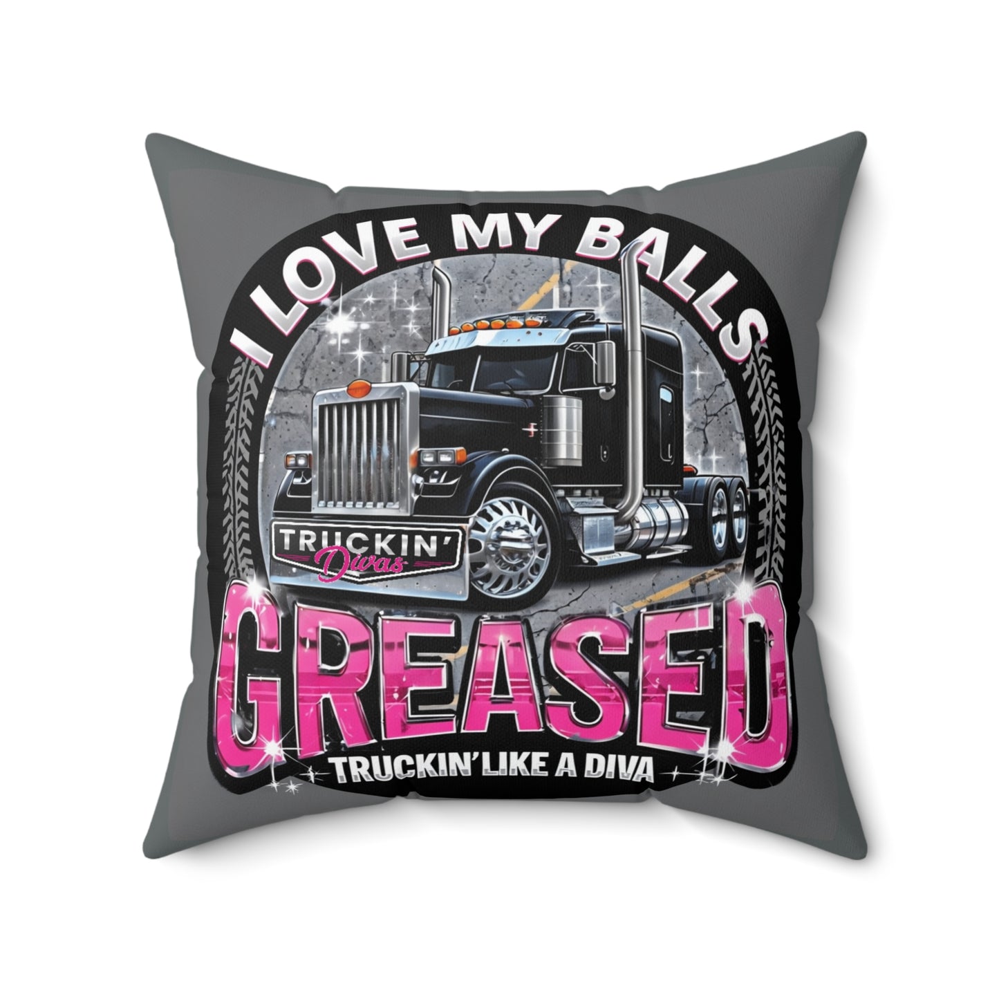 #Greased Truckin' Divas Custom Indoor Pillows (G)
