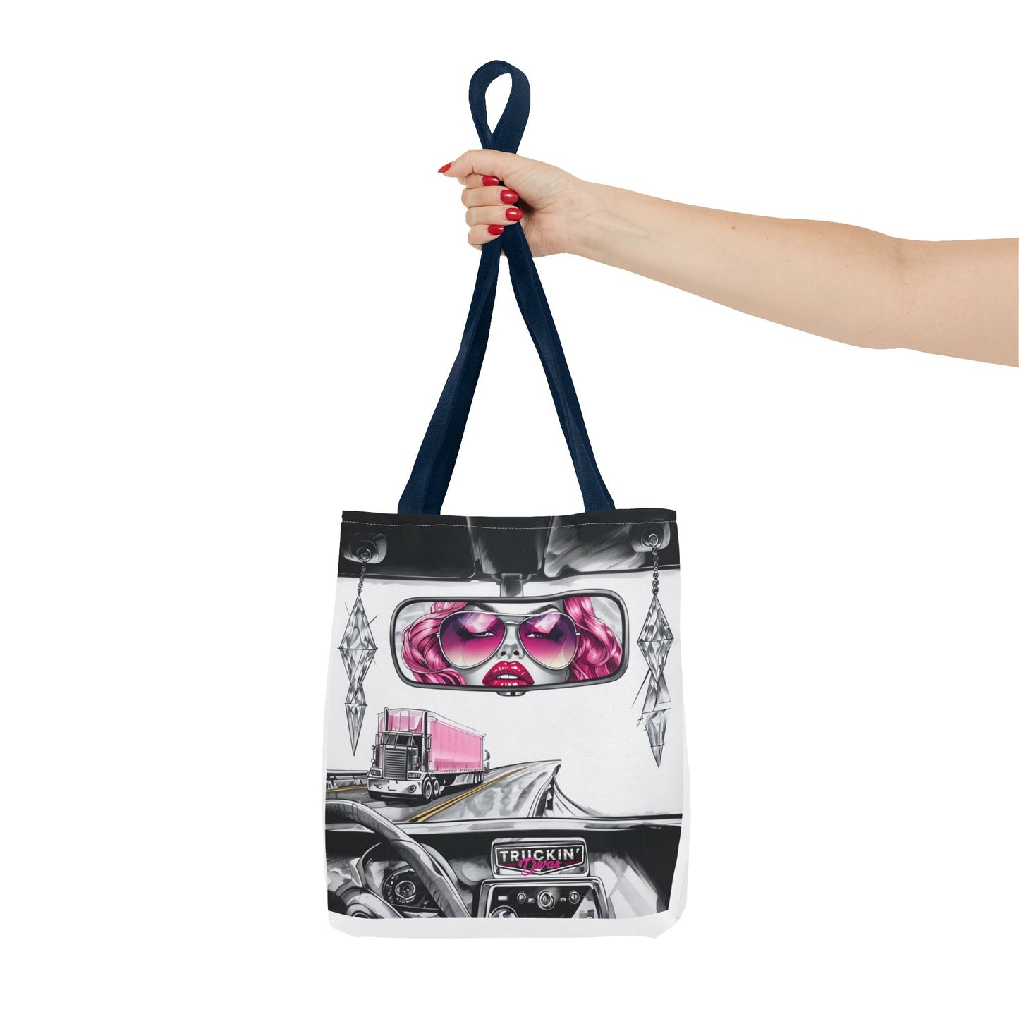 Glam Tote Bag - Diva Rear View Mirror Design