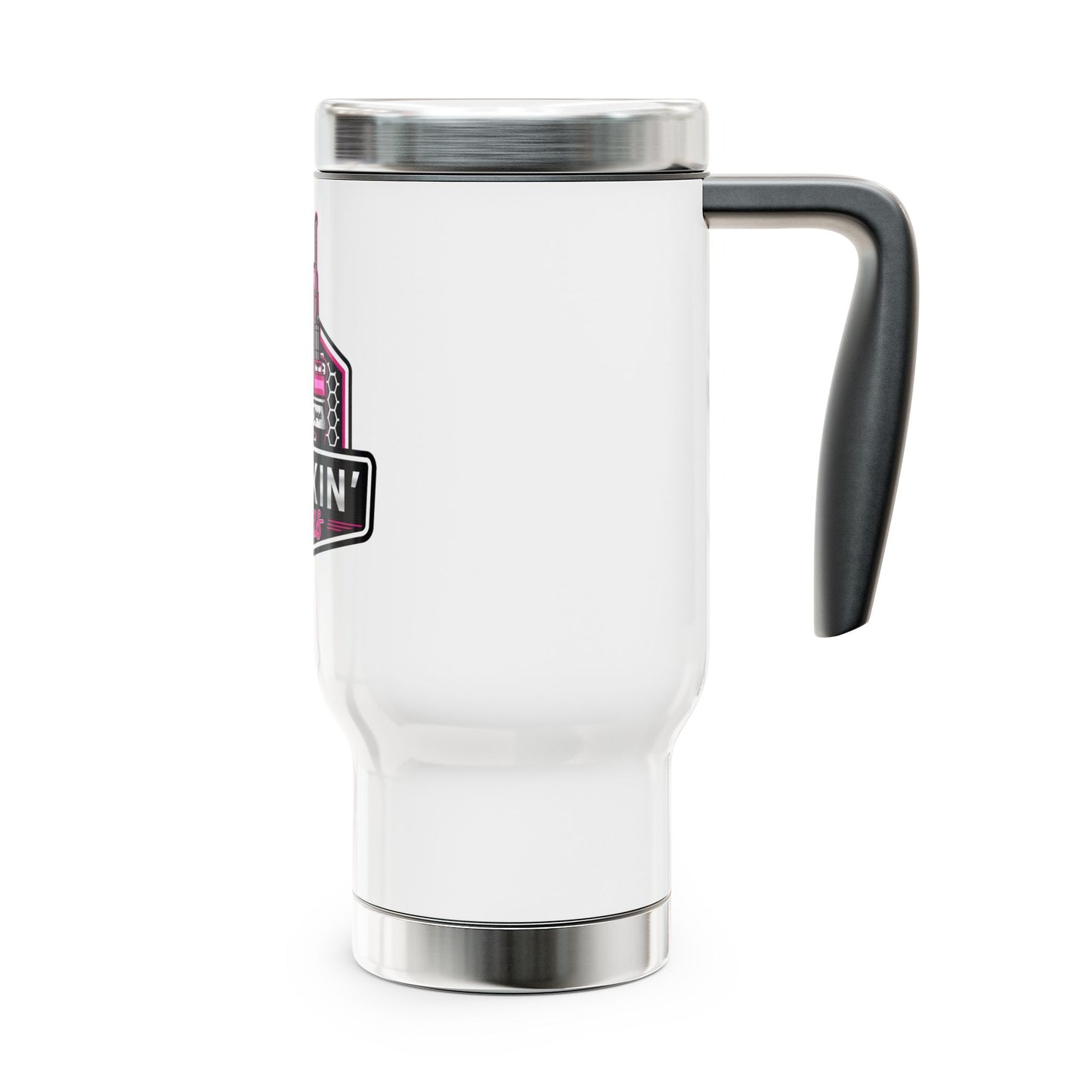 Signature Truckin' Divas Stainless Steel Travel Mug with Handle, 14oz