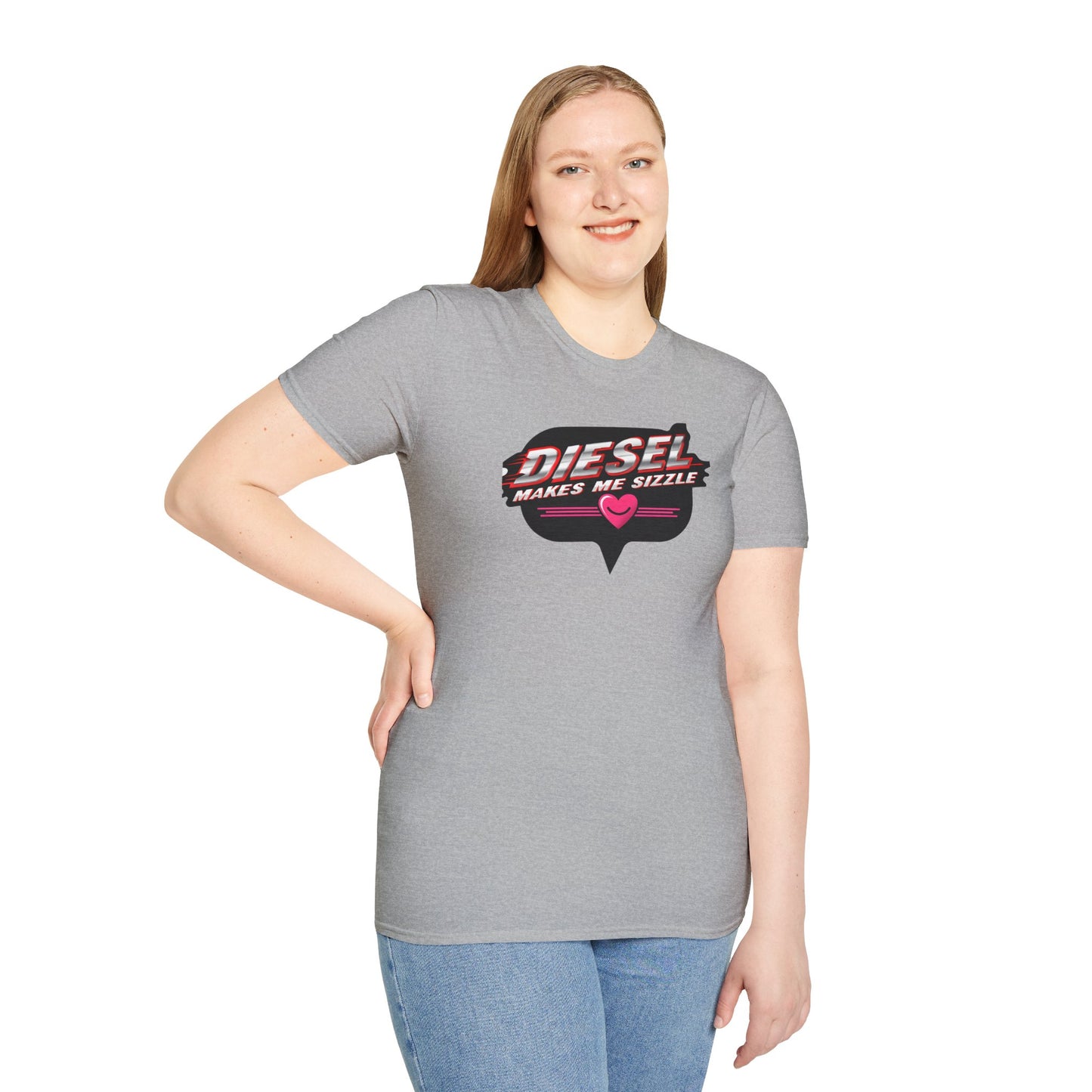 Diesel Makes Me Sizzle Unisex Softstyle T-Shirt - Cool Casual Wear for Diesel Lovers