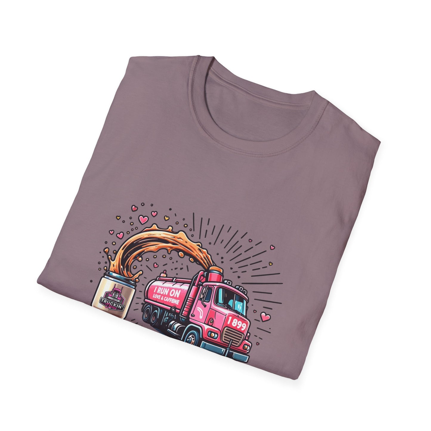 Funny Coffee Truck Unisex Softstyle T-Shirt - Perfect for Coffee Lovers
