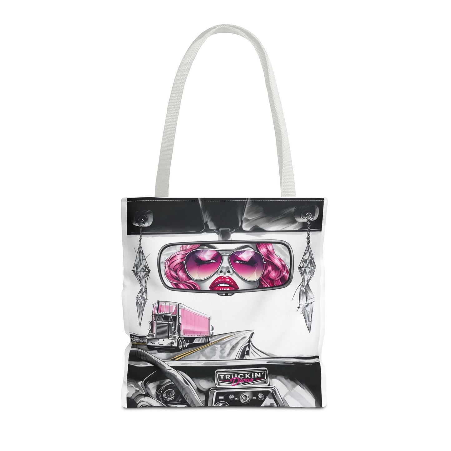 Glam Tote Bag - Diva Rear View Mirror Design