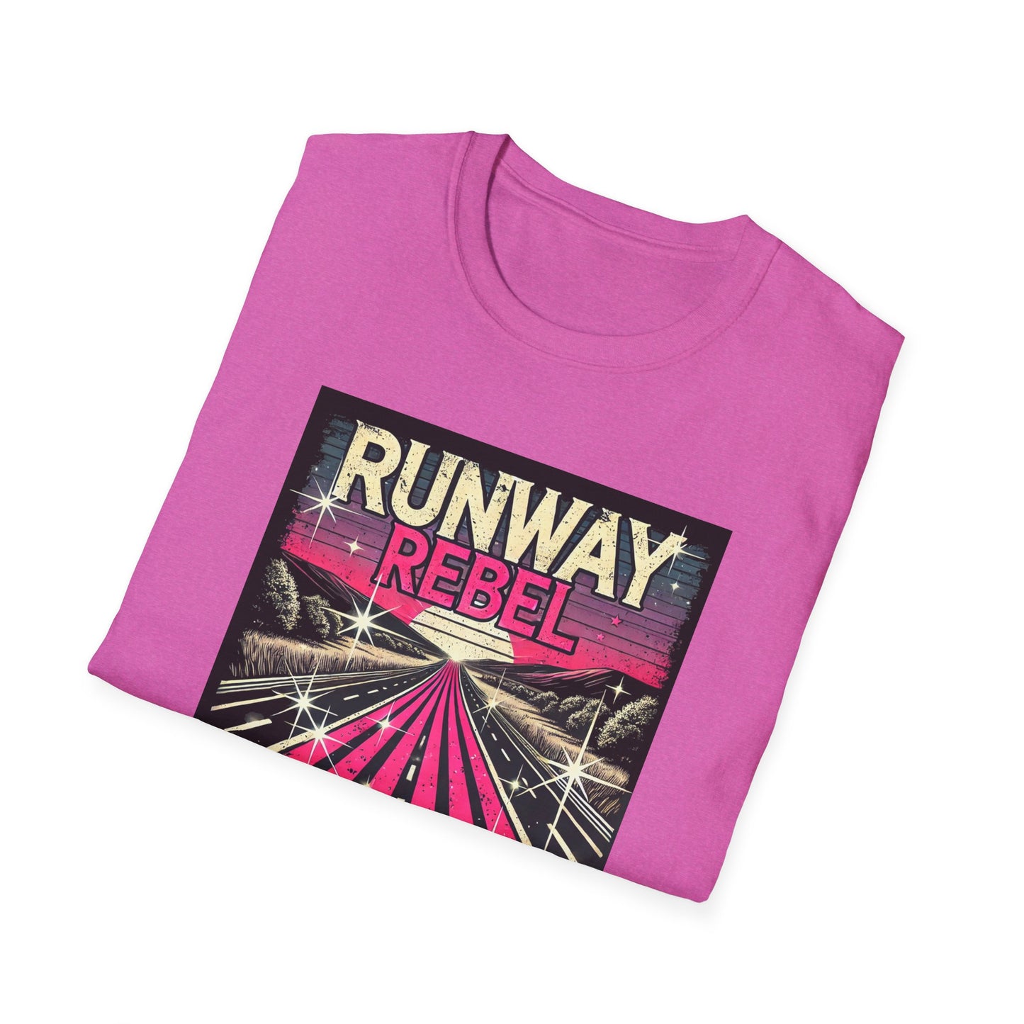 Runway Rebel Graphic T-Shirt - Unisex Softstyle Tee