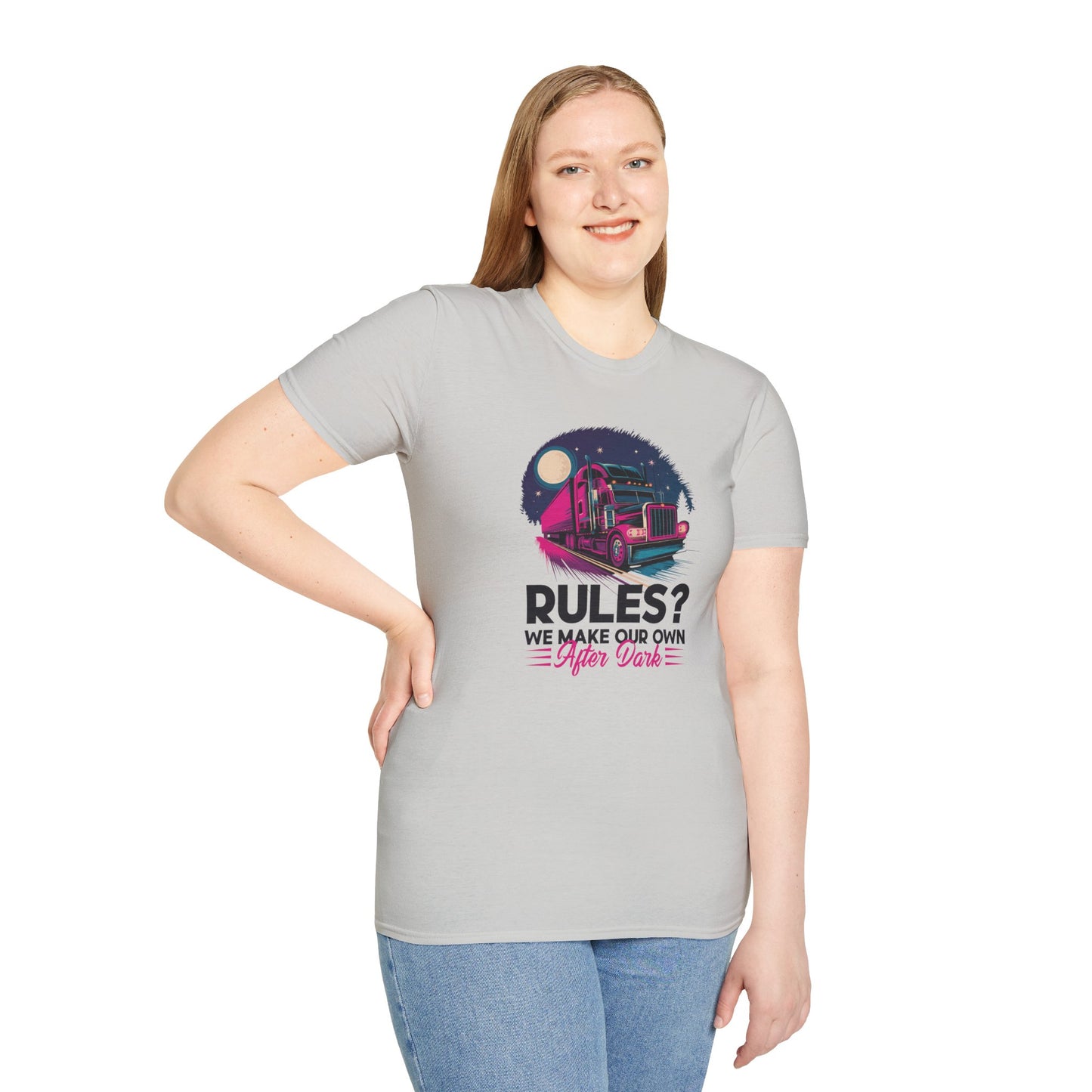 Rules? We Make Our Own After Dark Unisex Softstyle T-Shirt