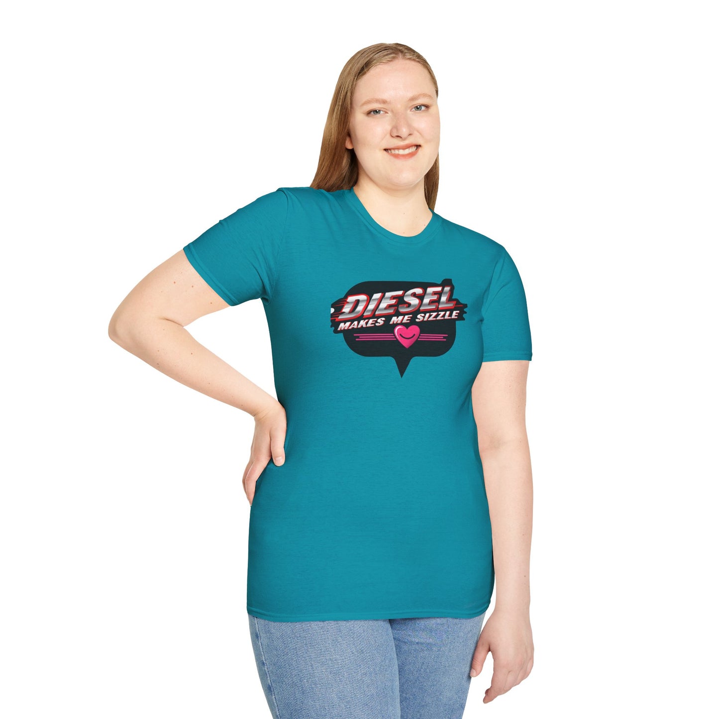 Diesel Makes Me Sizzle Unisex Softstyle T-Shirt - Cool Casual Wear for Diesel Lovers