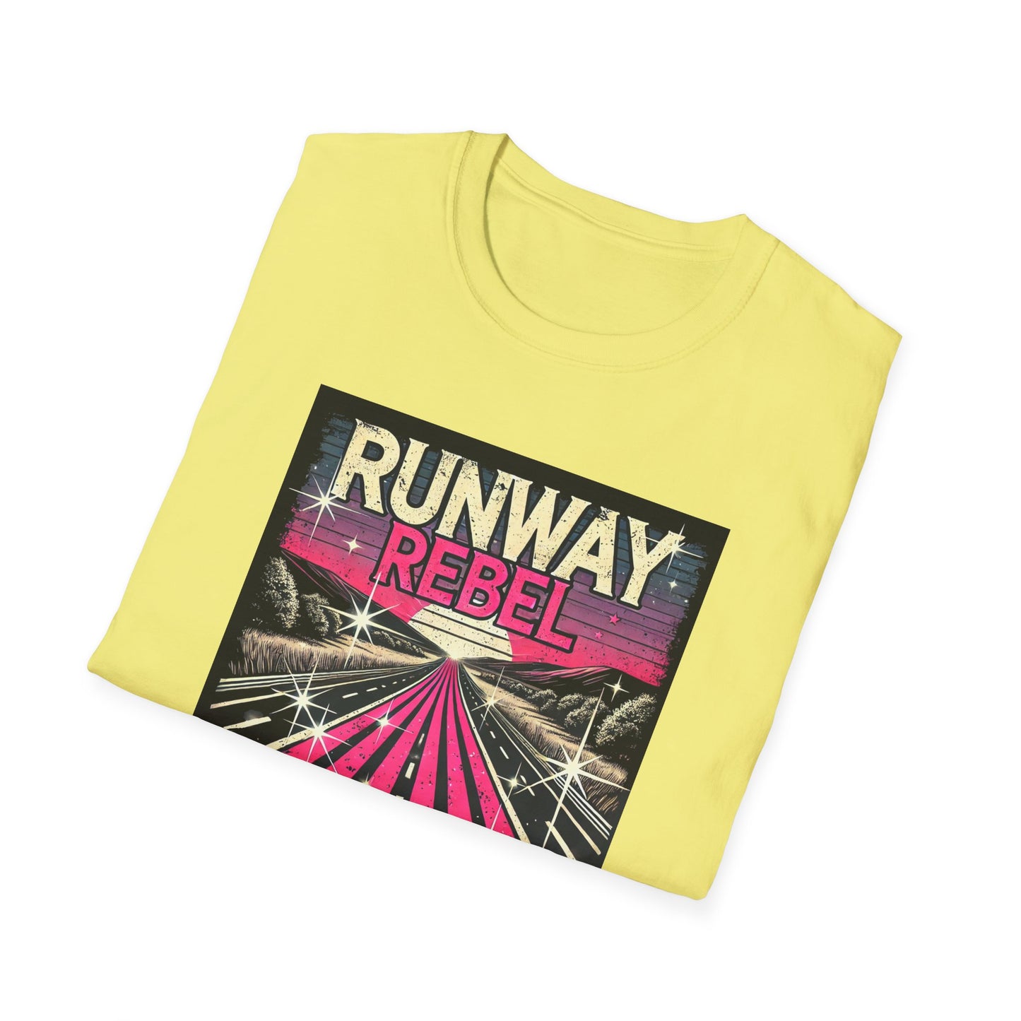 Runway Rebel Graphic T-Shirt - Unisex Softstyle Tee