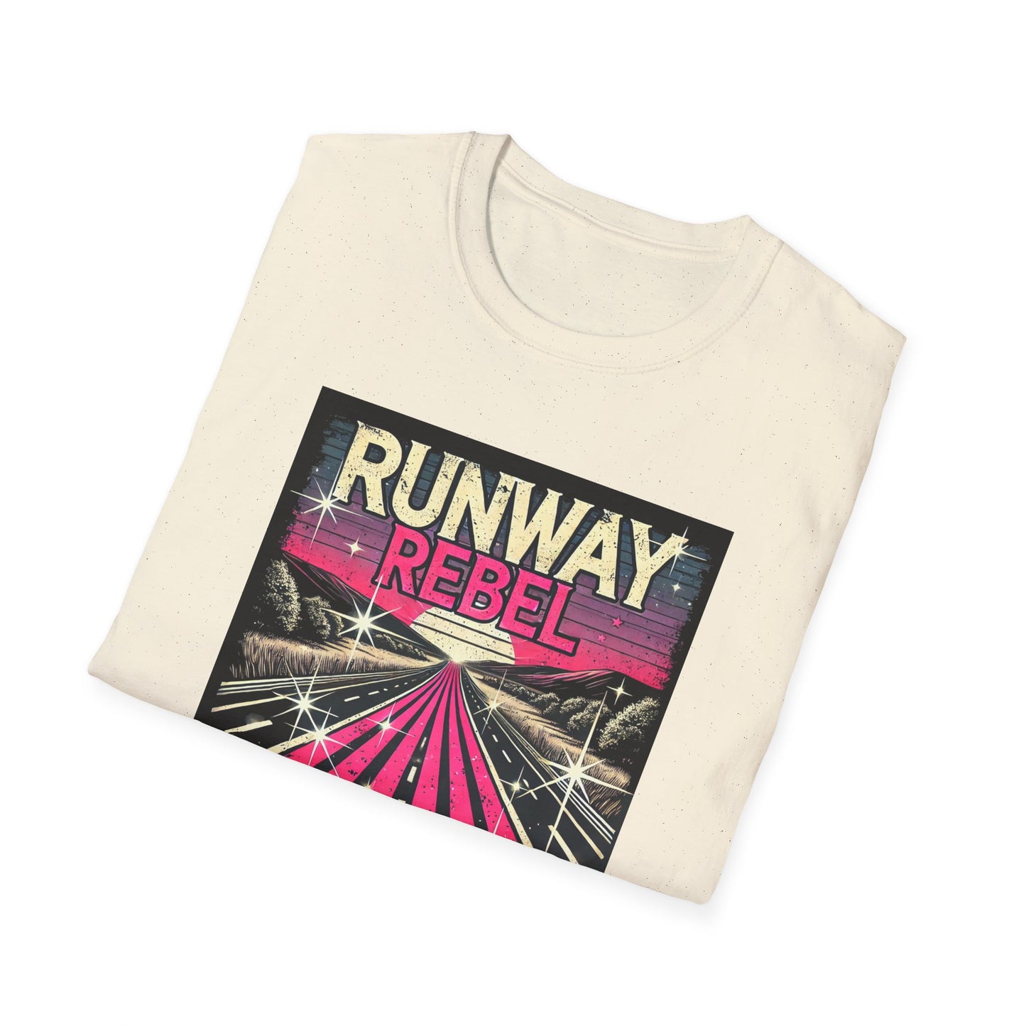 Runway Rebel Graphic T-Shirt - Unisex Softstyle Tee