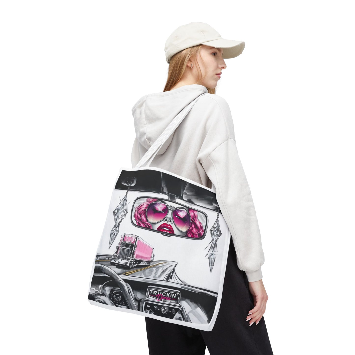 Glam Tote Bag - Diva Rear View Mirror Design