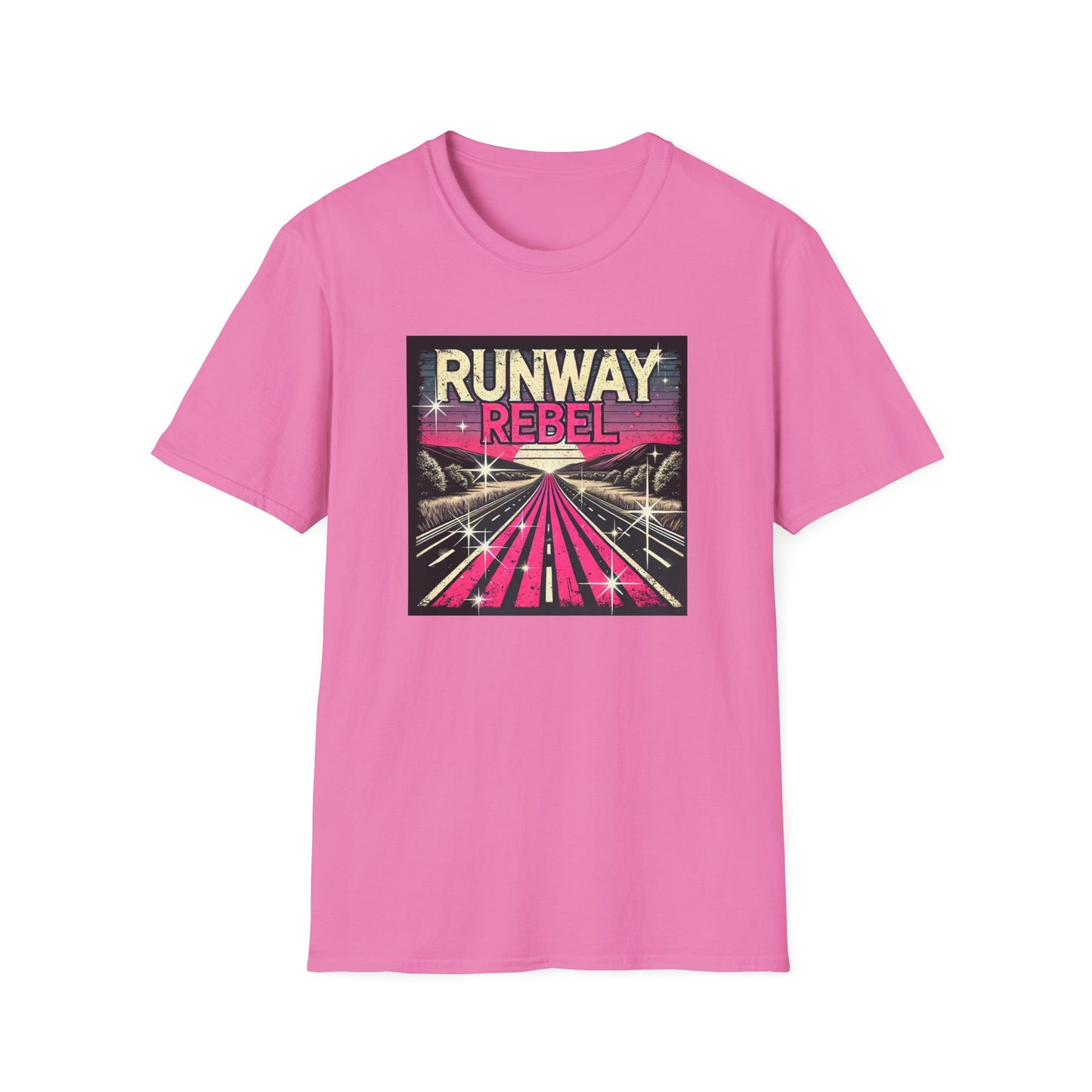 Runway Rebel Graphic T-Shirt - Unisex Softstyle Tee