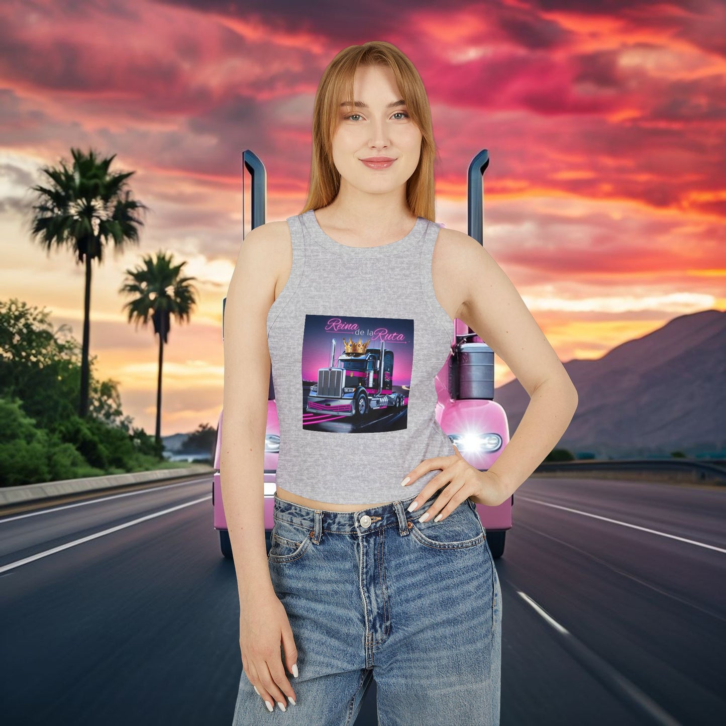 La Reina Racer Tank Top