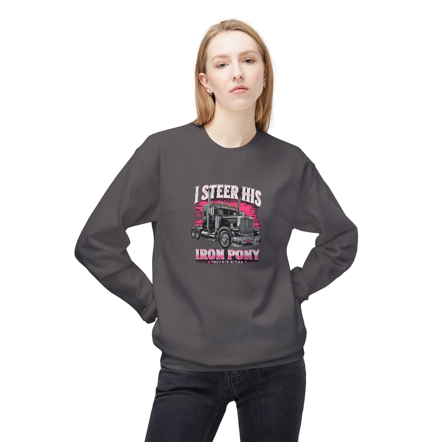 #IronPony Midweight Softstyle Fleece Crewneck Sweatshirt